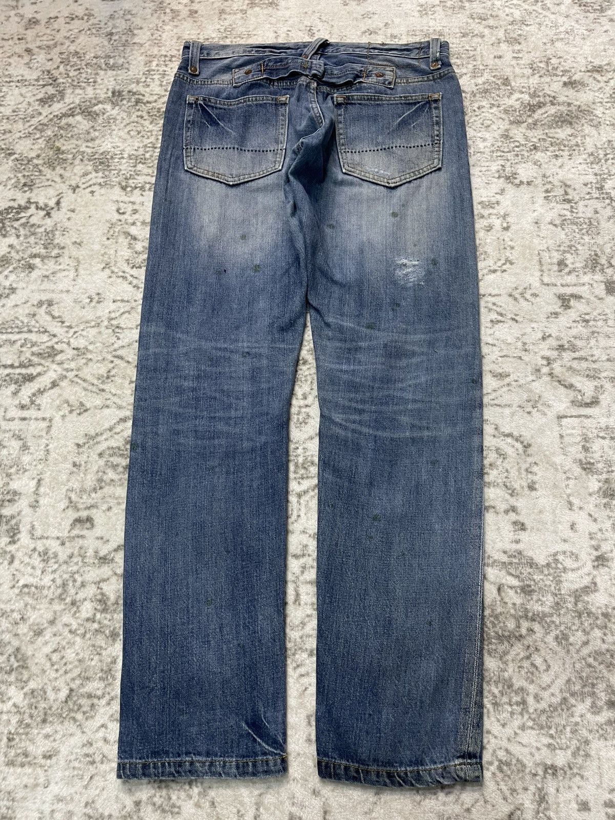 Sugar Cane Cube Sugar Japan Buckle Back Work Wear Denim Jeans Size US 30 / EU 46 - 2 Thumbnail