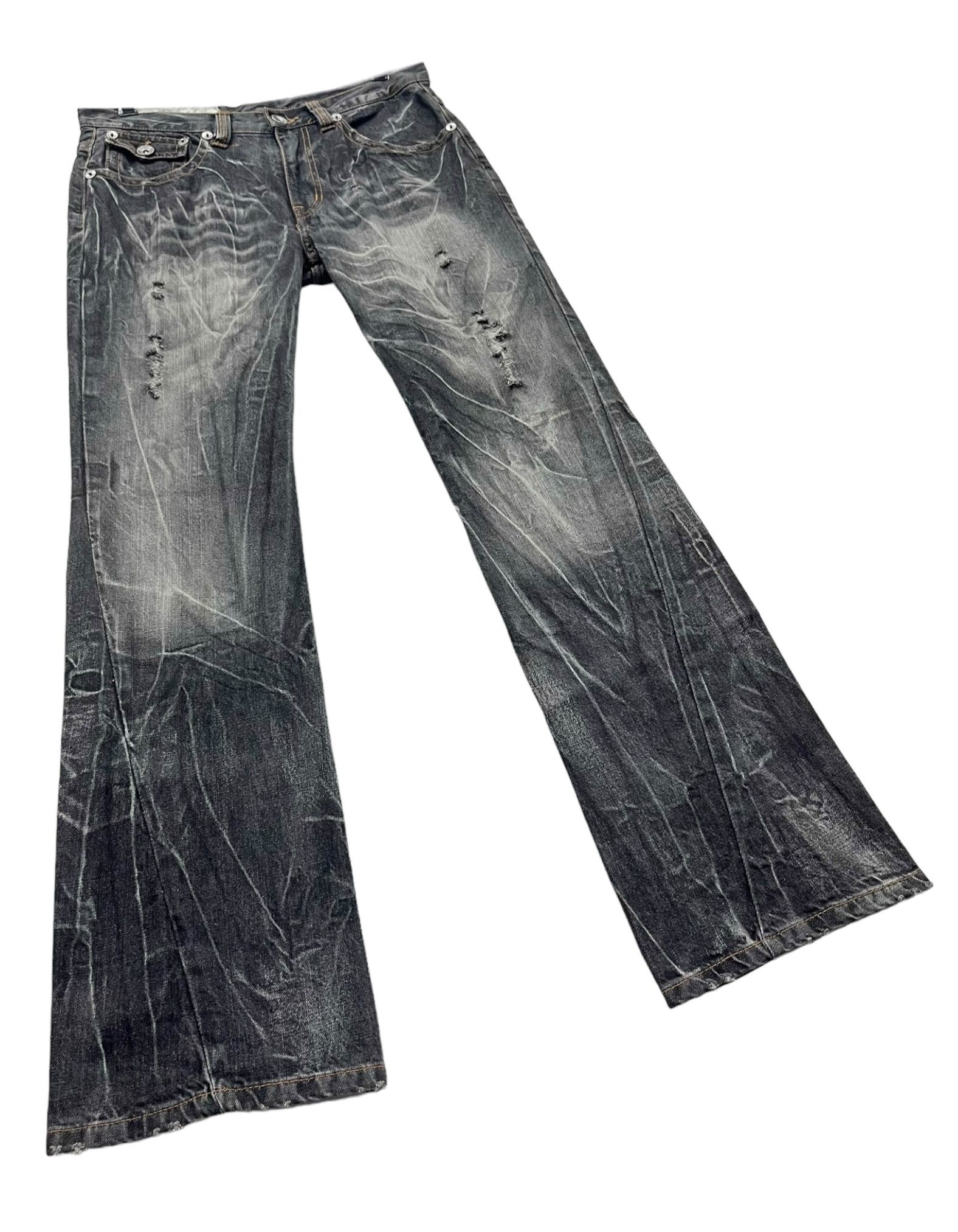 Artful Dodger 🔥FYE FLARE🔥ANTFUI Punk Clawmark Whisker Luxury Denim Japan Size US 31 - 5 Thumbnail