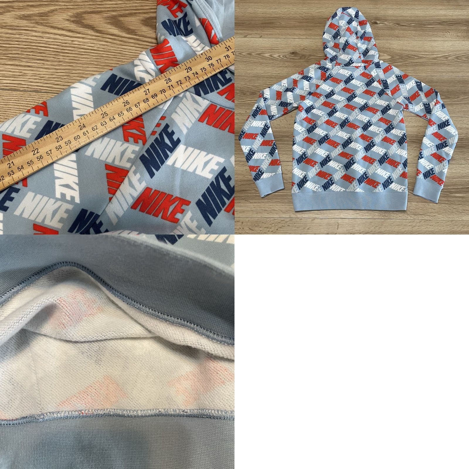 Nike Nike Women's Hoodie XS Pullover Activewear Light Blue Multicolor Size XS / US 0-2 / IT 36-38 - 8 Thumbnail