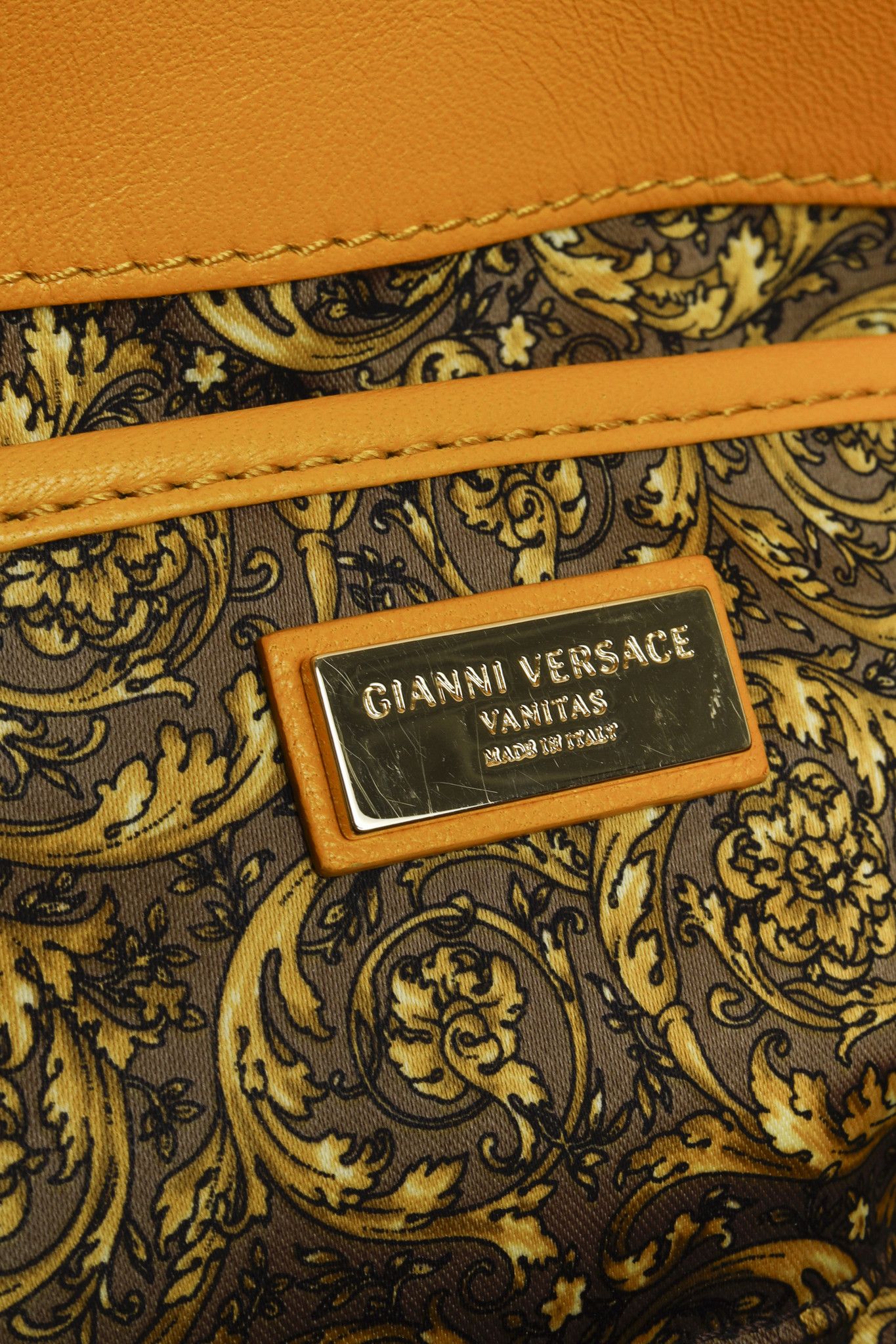 Versace Vanitas Medea Quilted Barocco Clutch Shoulder Bag