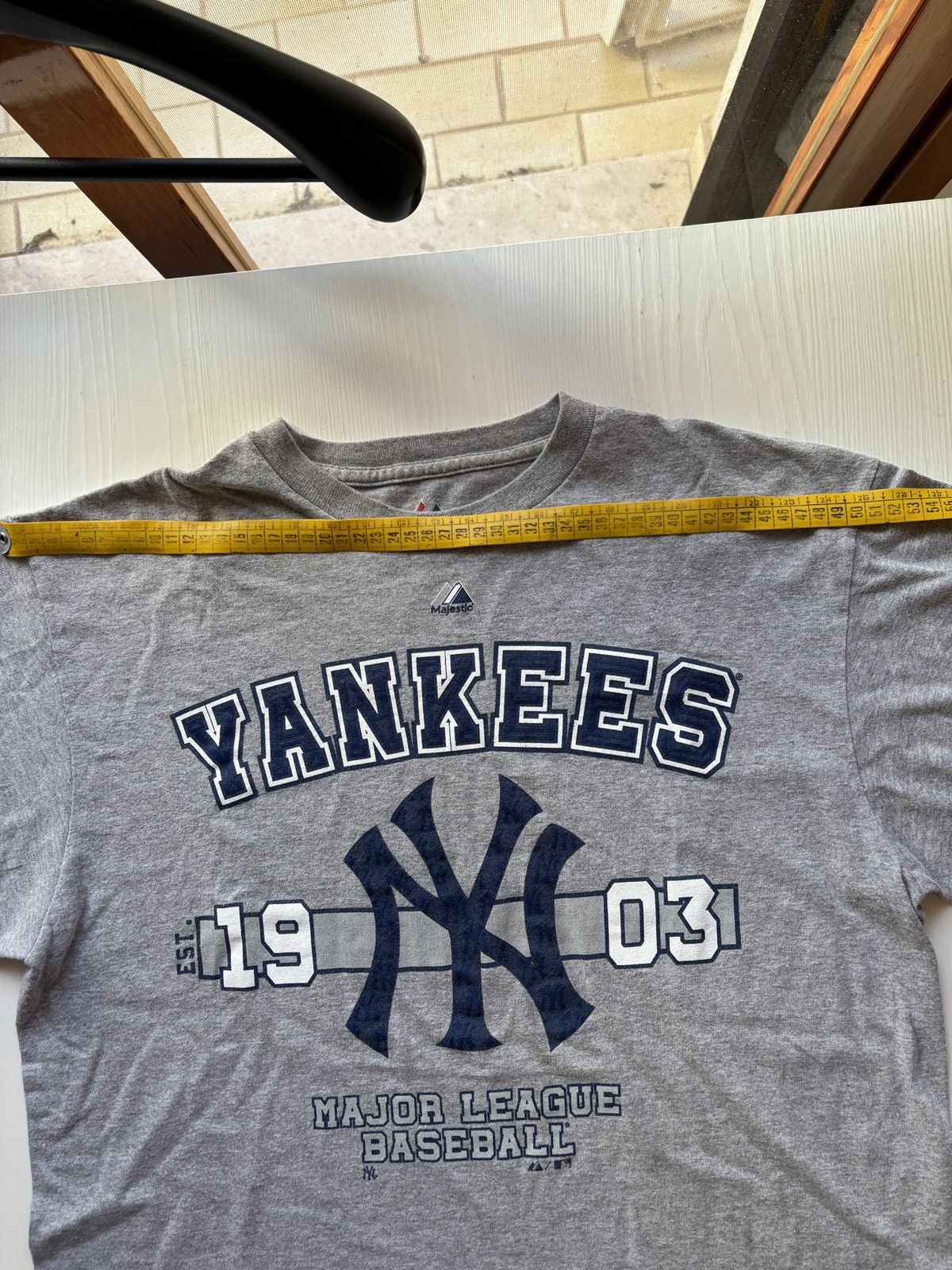 Majestic Grey Majestic New York Yankees T-Shirt Size US L / EU 52-54 / 3 - 6 Thumbnail