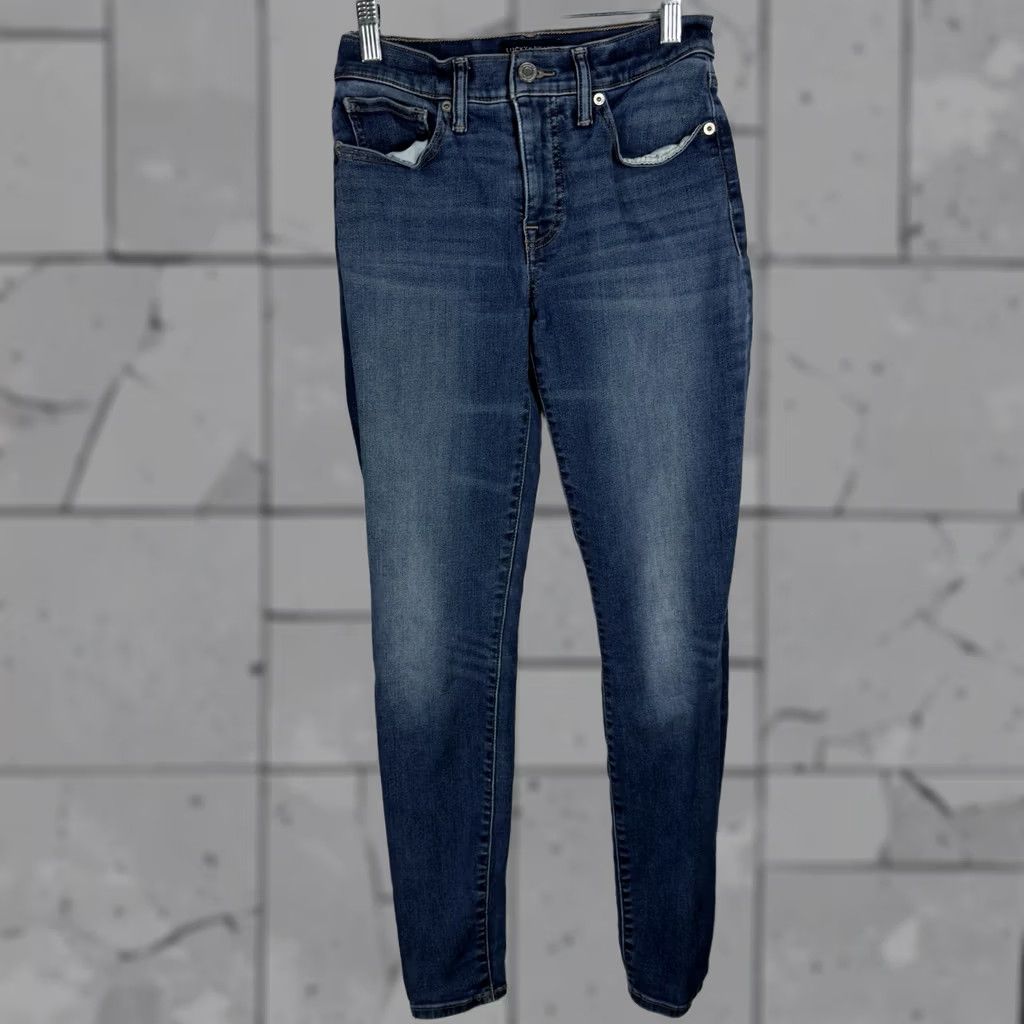 Lucky Brand Lucky Brand Jeans Blue Cotton Womens Size 2 Regular Straight Jeans Size 26" / US 2 / IT 38 - 1 Thumbnail
