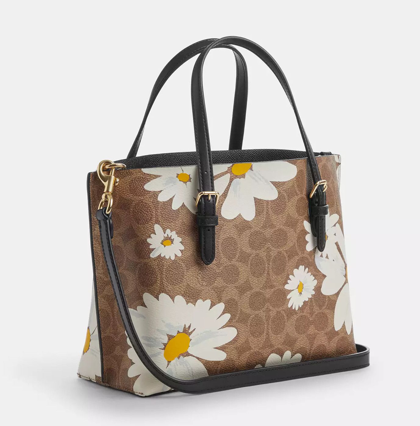 Coach Mollie Tote Bag 25 In Signature Canvas With Floral Print Size ONE SIZE - 10 Thumbnail