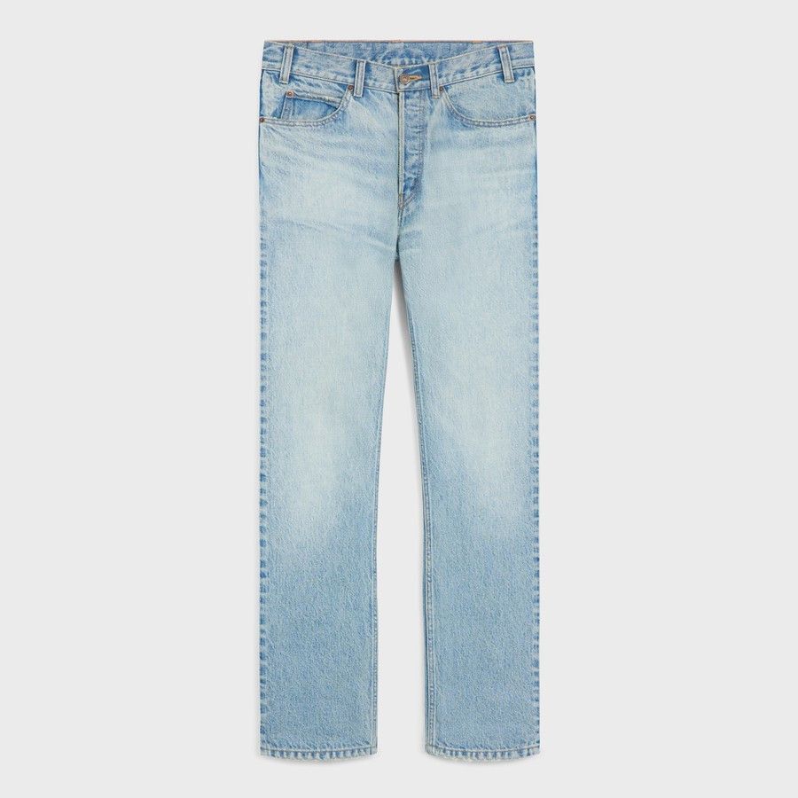 Celine o1d2blof0226 Jeans in Light Blue Size US 33 - 1 Thumbnail