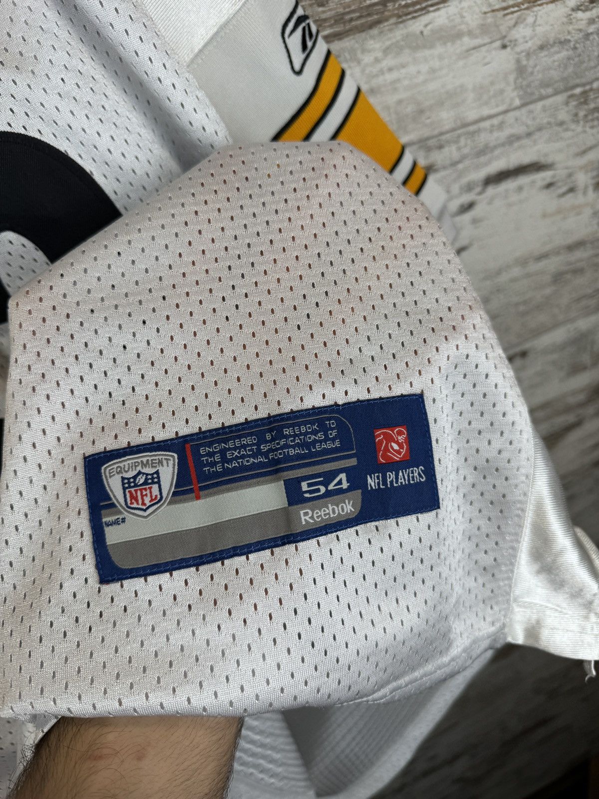 NFL × Reebok Reebok Pittsburgh Steelers White NFL T-Shirt Heath Miller Size US L / EU 52-54 / 3 - 7 Thumbnail
