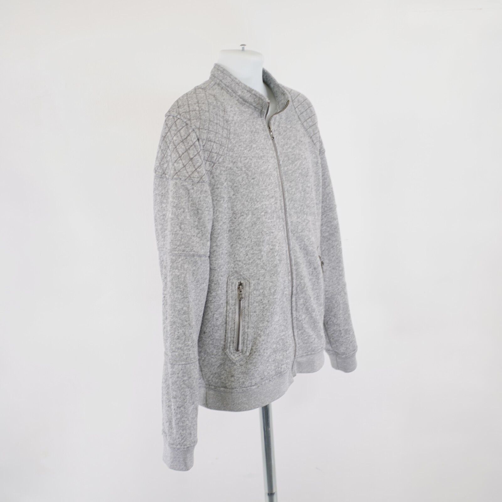 Rock & Republic Rock & Republic Gray Full Zip Sweater Jacket XL Cotton Desig Size US XL / EU 56 / 4 - 9 Thumbnail