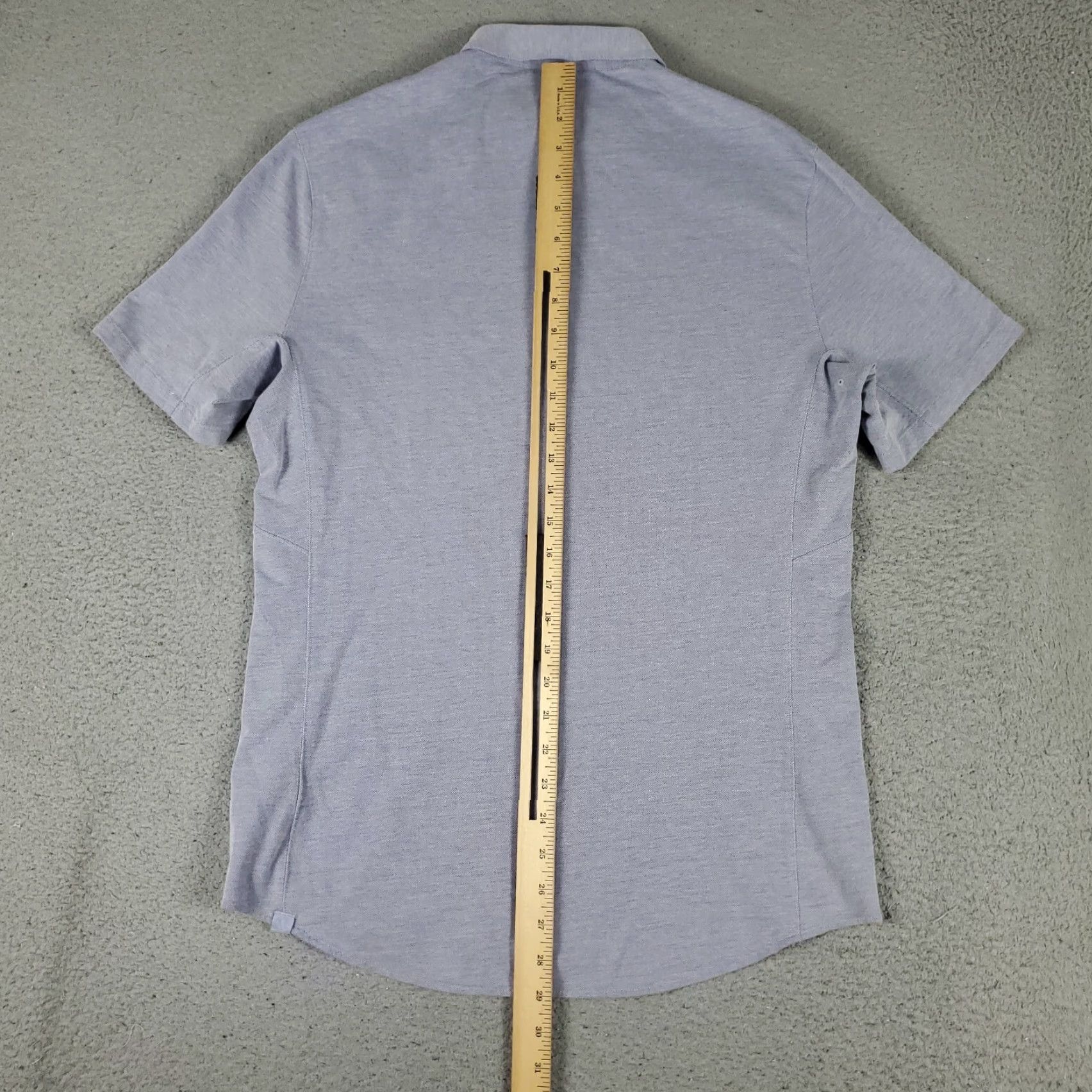 Lululemon Lululemon Shirt Mens Size Small Blue Stretch Pocket Button Up Short Sleeve Size US S / EU 44-46 / 1 - 3 Thumbnail