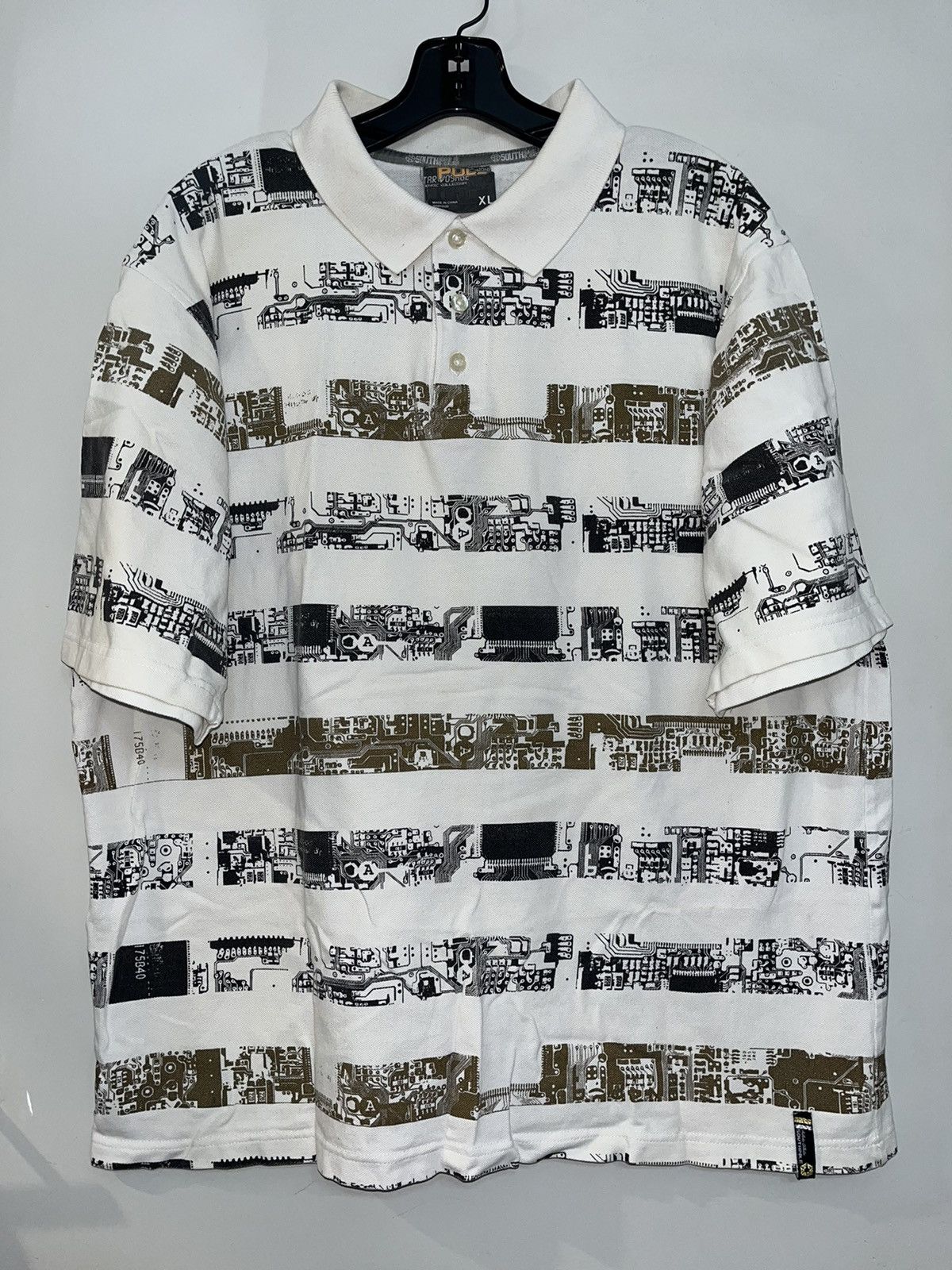 Southpole Crazy Baggy Y2K Faded Thrashed ERD Grunge Rap Southpole Polo Size US XL / EU 56 / 4 - 1 Thumbnail