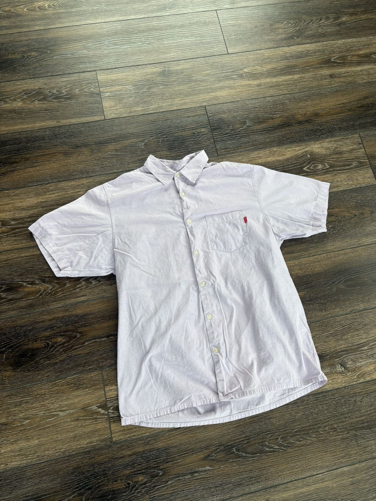 Supreme Supreme Button Up Pocket Shirt Lilac Size US L / EU 52-54 / 3 - 1 Thumbnail