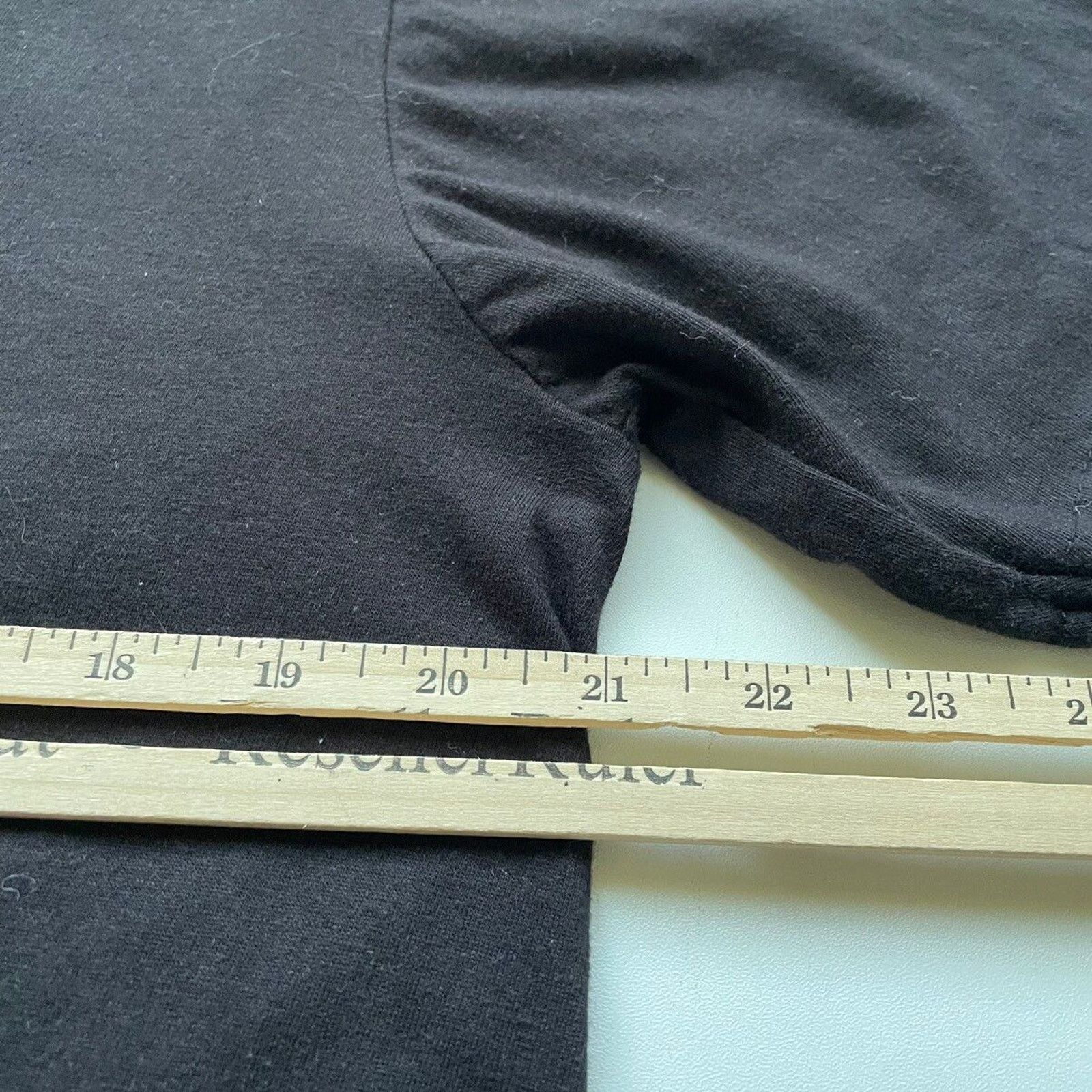 Vintage Vintage Y2K Sun Faded Black Blank Basic T Shirt Large Rare Size US L / EU 52-54 / 3 - 3 Thumbnail