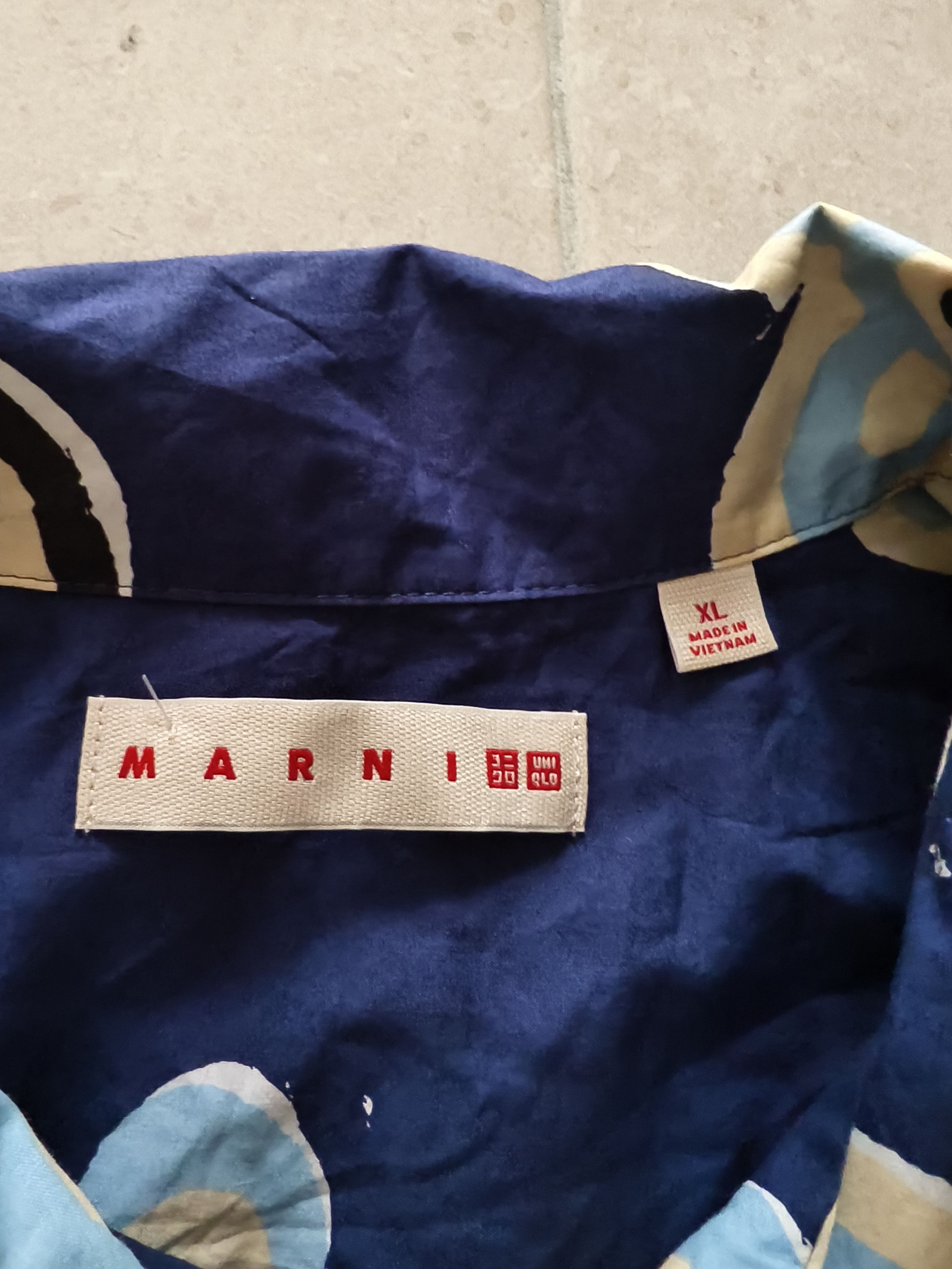 Designer × Marni × Uniqlo 🔥STEALS🔥Very Rare Marni Uniqlo Floral Shirt Size US XL / EU 56 / 4 - 4 Thumbnail