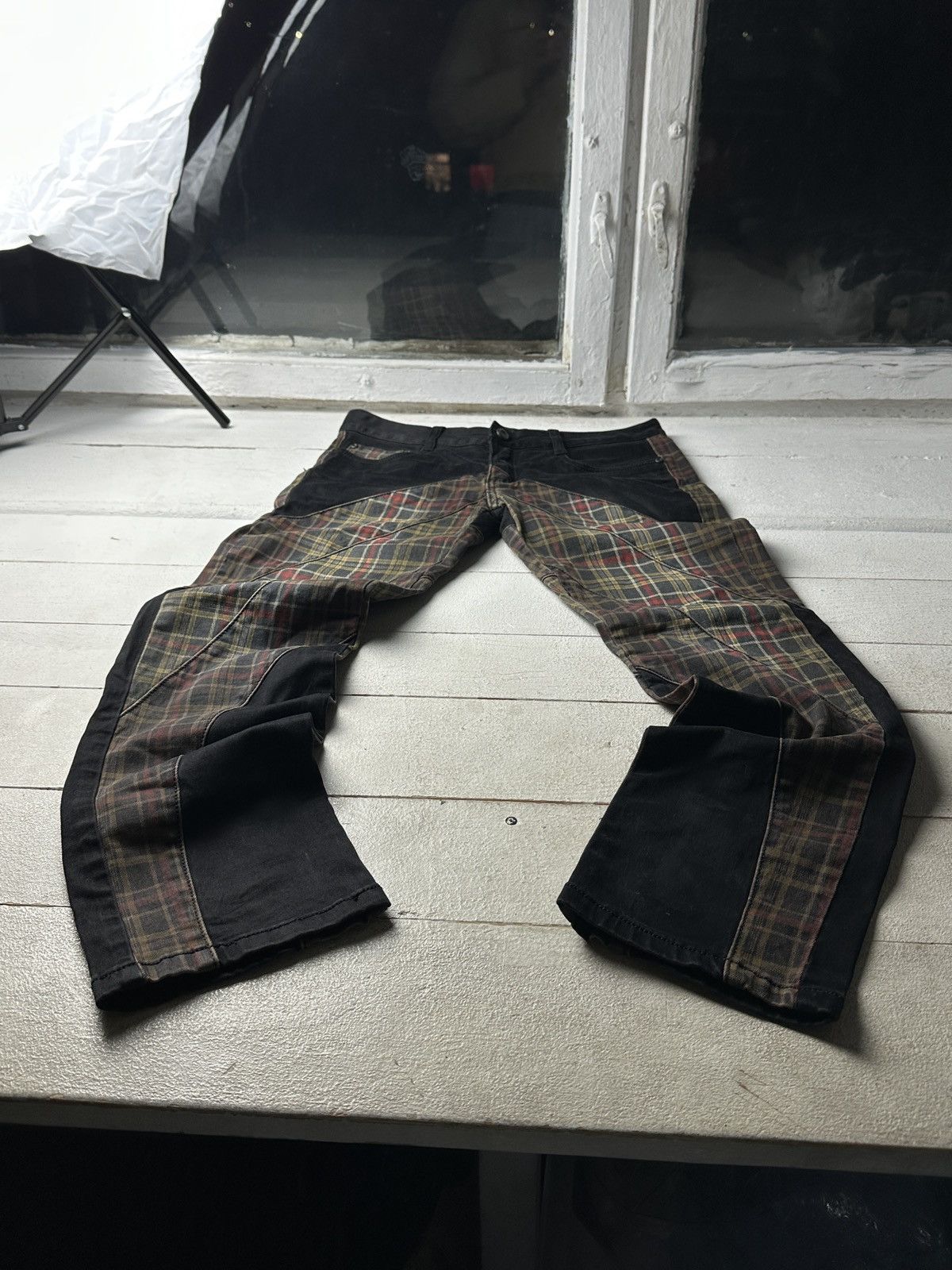 Japanese Brand 🚨Japanese Cosmo Lupo Baggy Distressed Opium Punk Jeans Owens Size US 32 / EU 48 - 1 Thumbnail