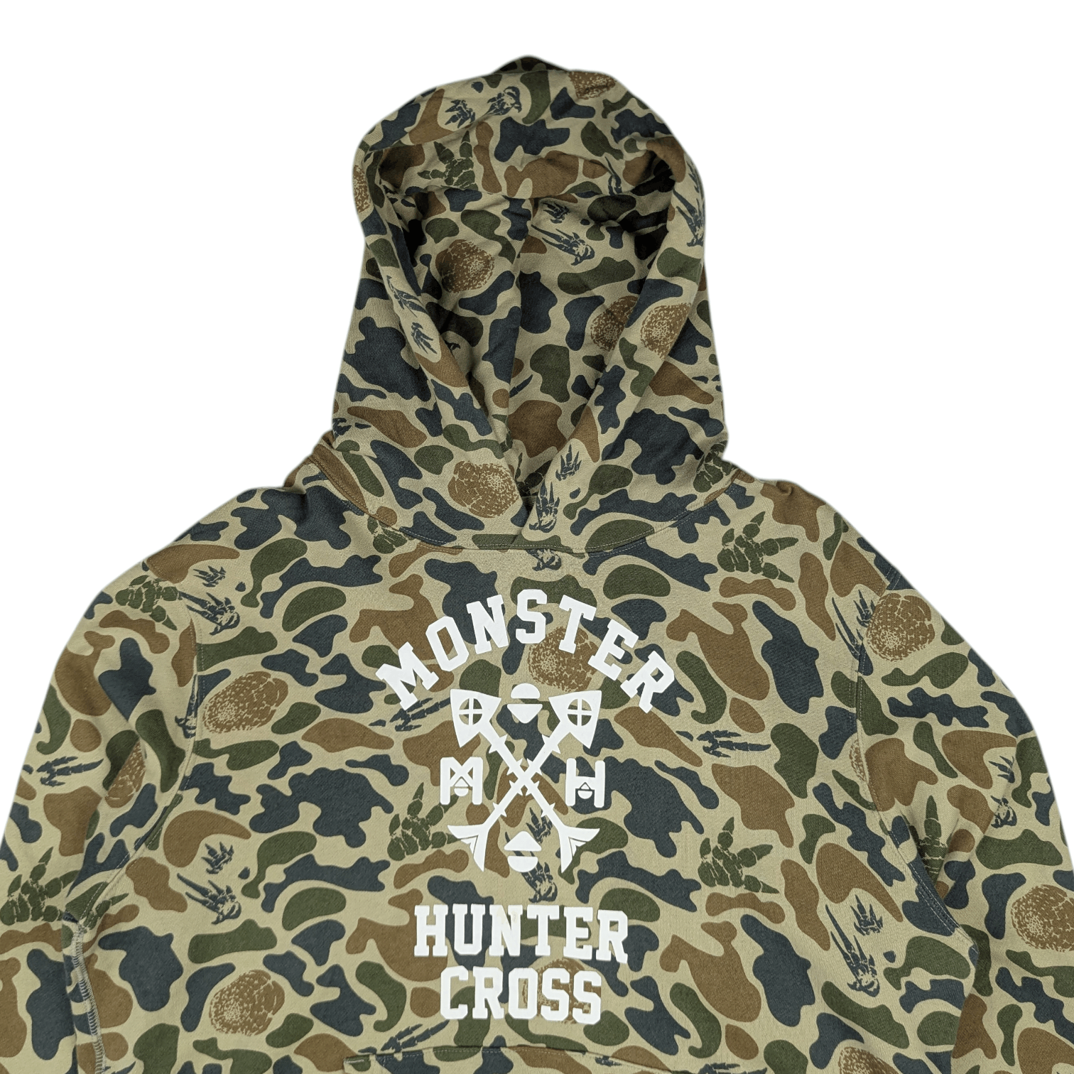 Japanese Brand UNIQLO x Monster Hunter Cross Anime Manga Bape Camo Hoodie Size US L / EU 52-54 / 3 - 6 Thumbnail