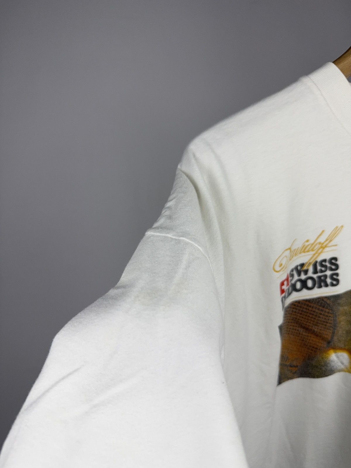 Nike Vintage Nike Swiss Indoors Basel Davidoff Tennis T-Shirt Size US XXL / EU 58 / 5 - 7 Thumbnail