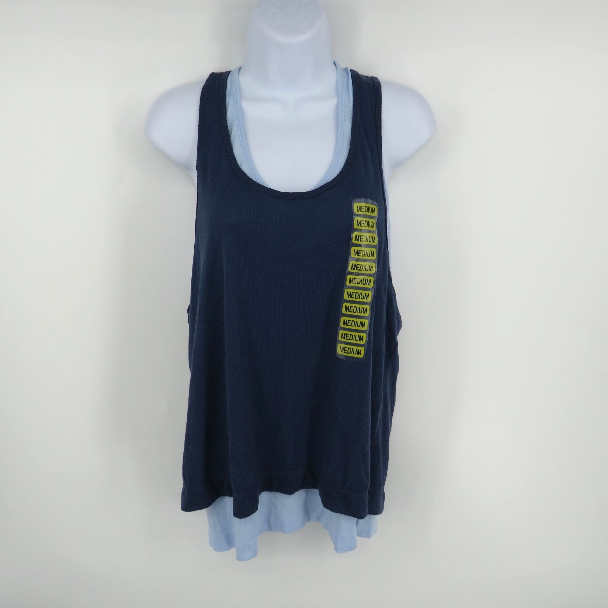 Other Tangerine Women's Double Layer Tank Top Medium Blue NWT Size M / US 6-8 / IT 42-44 - 1 Thumbnail