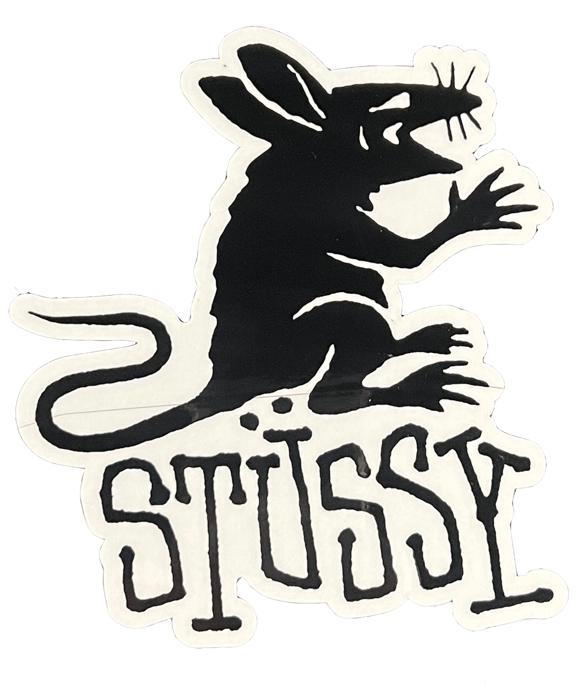 Stussy Stüssy Rat Sticker Black Size ONE SIZE - 1 Preview