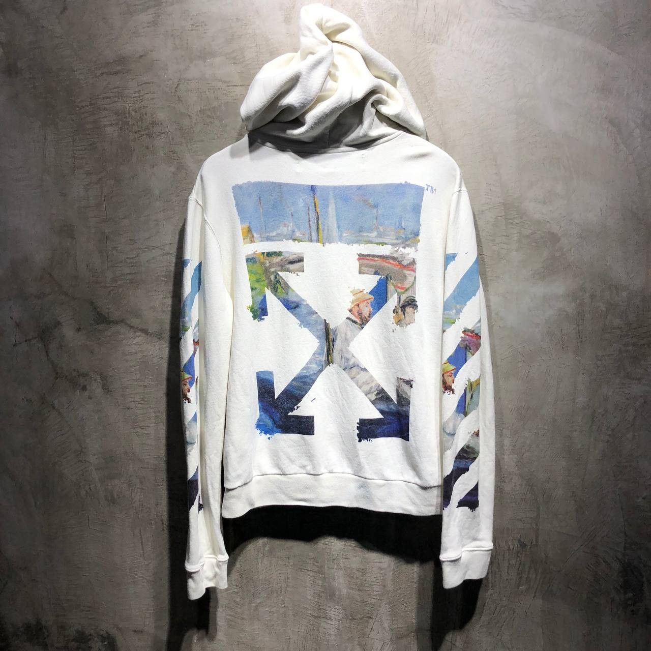 Off White Off White Oil Painting Arrows zip up hoodie Grailed