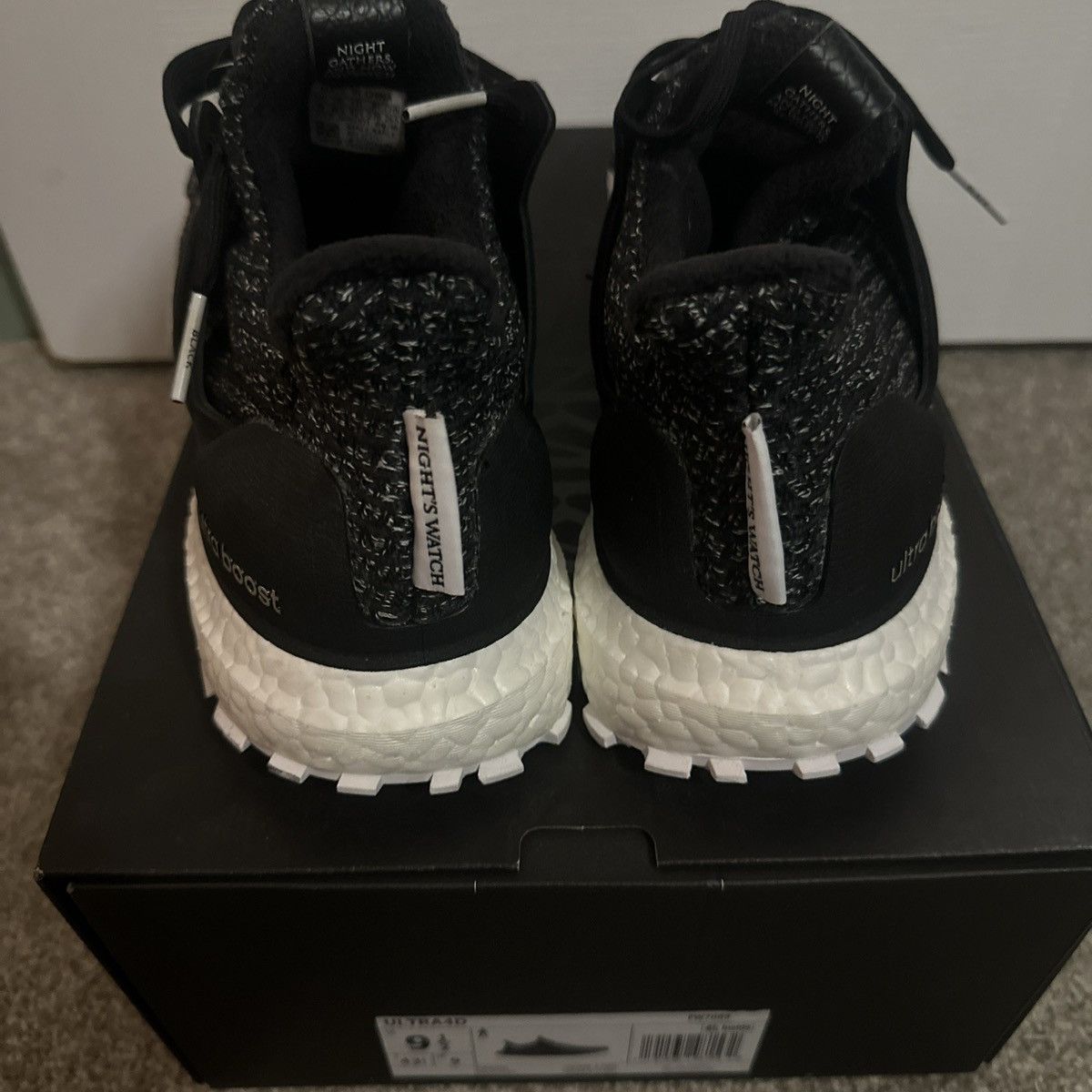 Adidas Ultra Boost 4.0 GOT Game Of Thrones Knights Watch Size US 9 / EU 42 - 5 Thumbnail