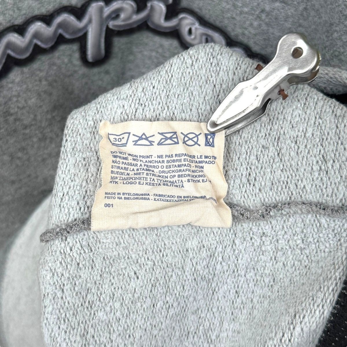Champion Champion Black/Grey Embroidery Spell Out Sweatshirt Size US M / EU 48-50 / 2 - 11 Thumbnail