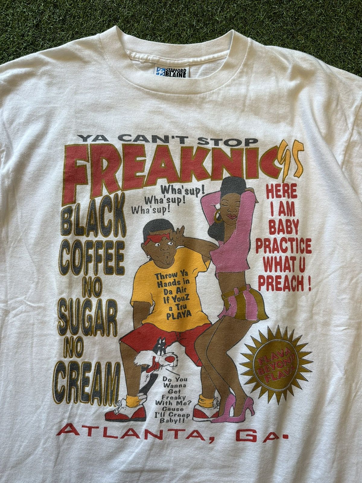 Pre-owned Vintage Freaknic Festival 1995 Promo Tshirt In White