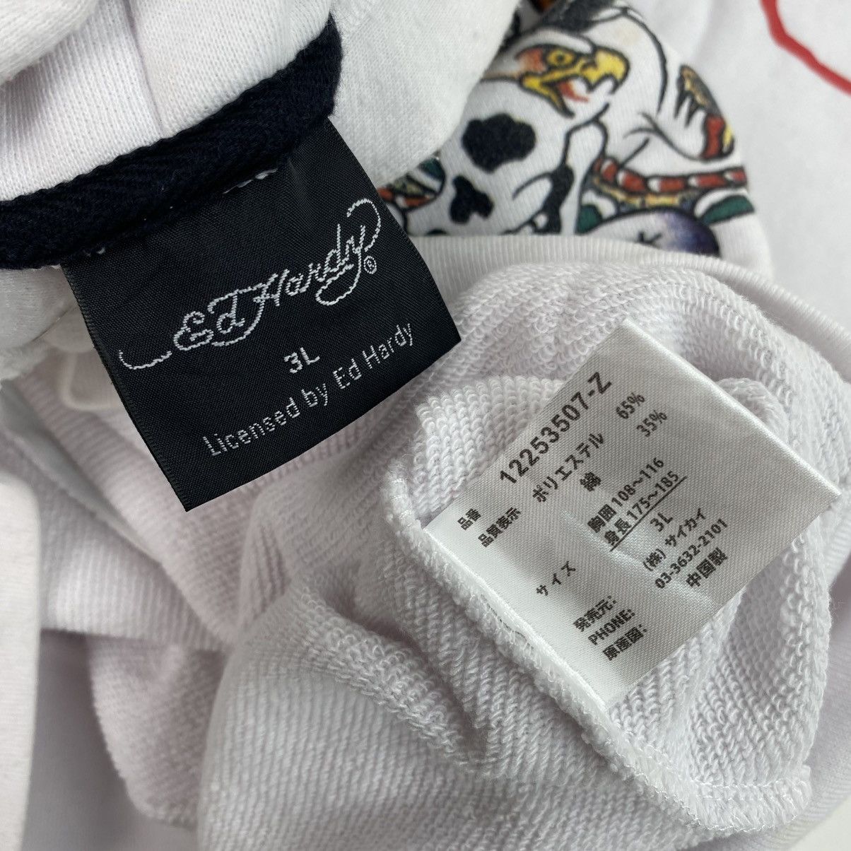 Christian Audigier × Ed Hardy × Japanese Brand Ed Hardy Christian Audigier Drip Y2K Hype Hoodie Size US XL / EU 56 / 4 - 6 Thumbnail
