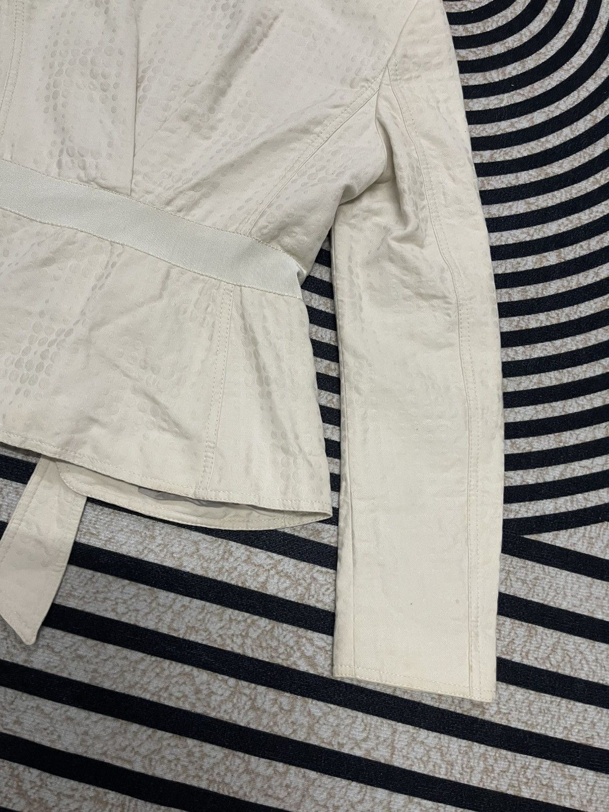 Salvatore Ferragamo 90s SALVATORE FERRAGAMO COTTON BLAZZER LINEN SILK RARE Size M / US 6-8 / IT 42-44 - 9 Thumbnail