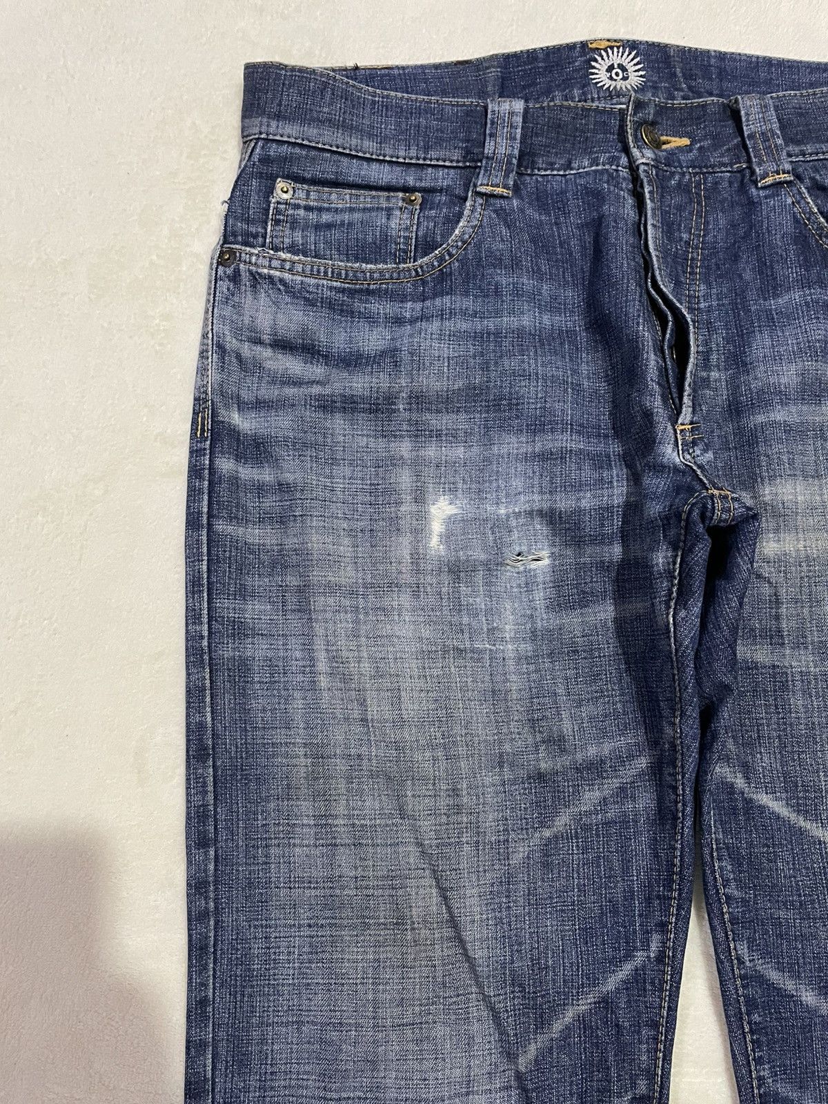 Japanese Brand Vintage Epoca Uomo Boot Cut Distress Mudwash Denim Jeans Size US 34 / EU 50 - 5 Thumbnail