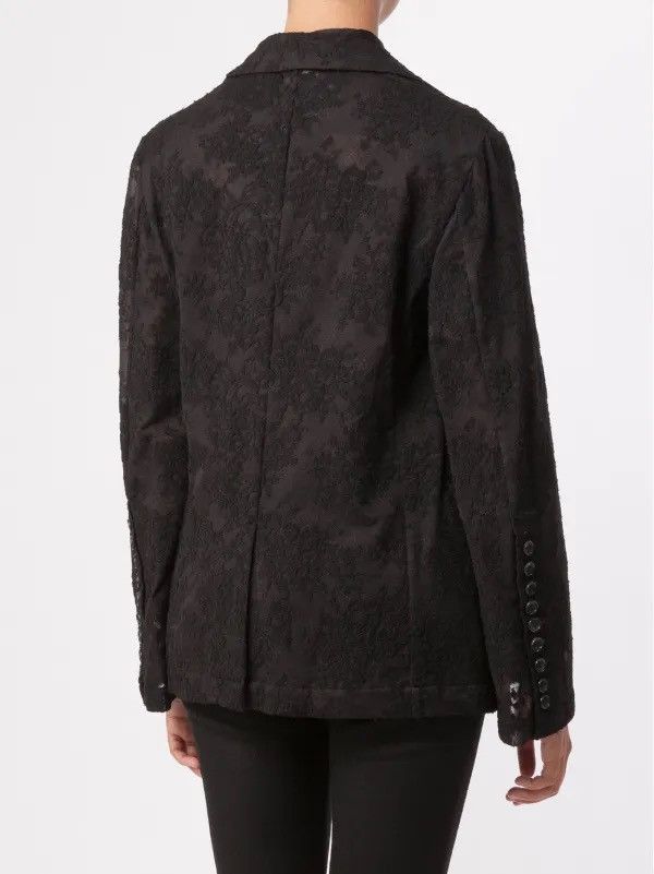 Comme des Garcons Womans Comme Des Garcons Lace Wool Blend Blazer in Black Size M / US 6-8 / IT 42-44 - 2 Thumbnail