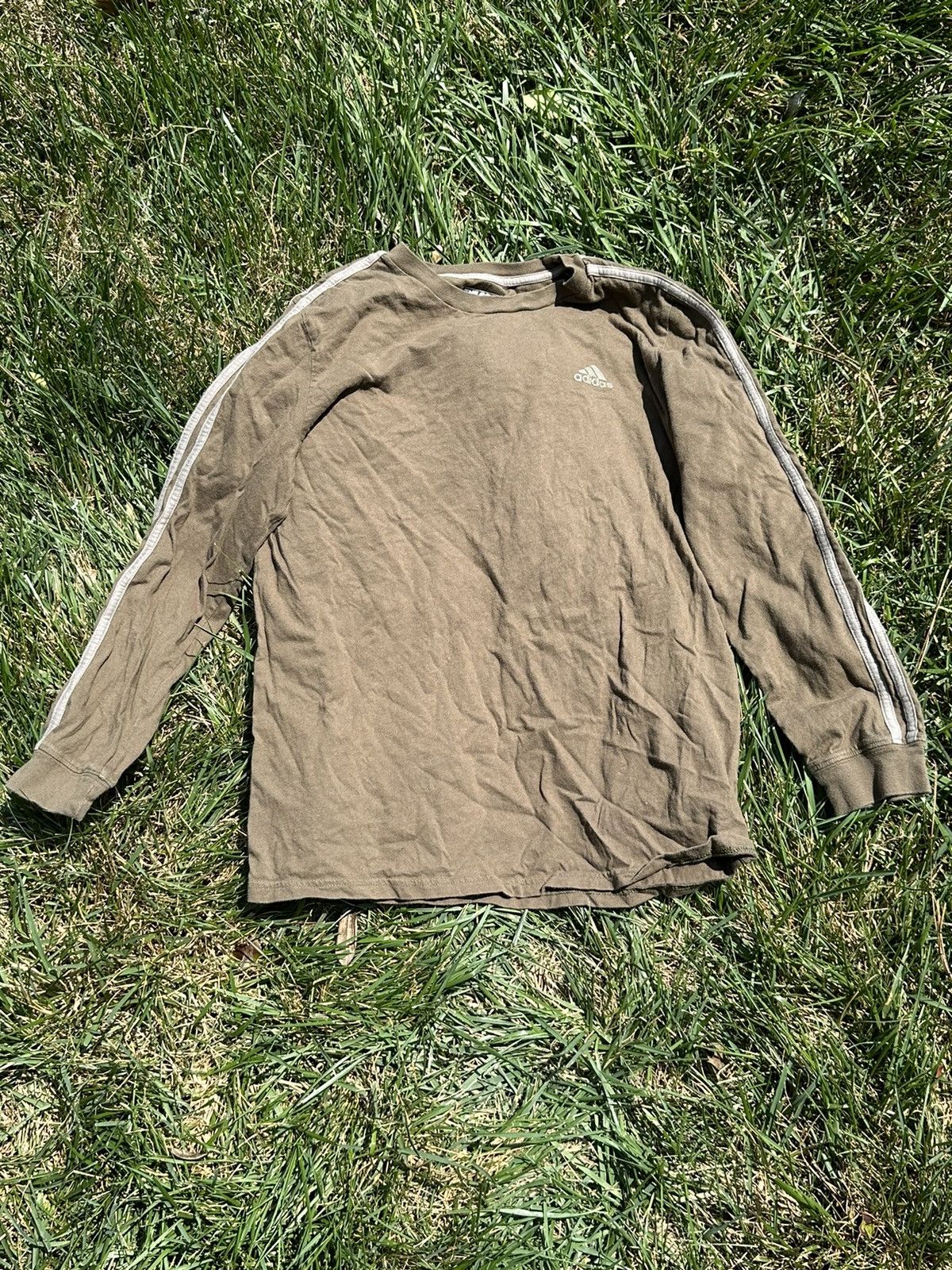 Adidas Kids Adidas Dark Green ‘The Go-To Tee’ long sleeve Size US L / EU 52-54 / 3 - 1 Thumbnail