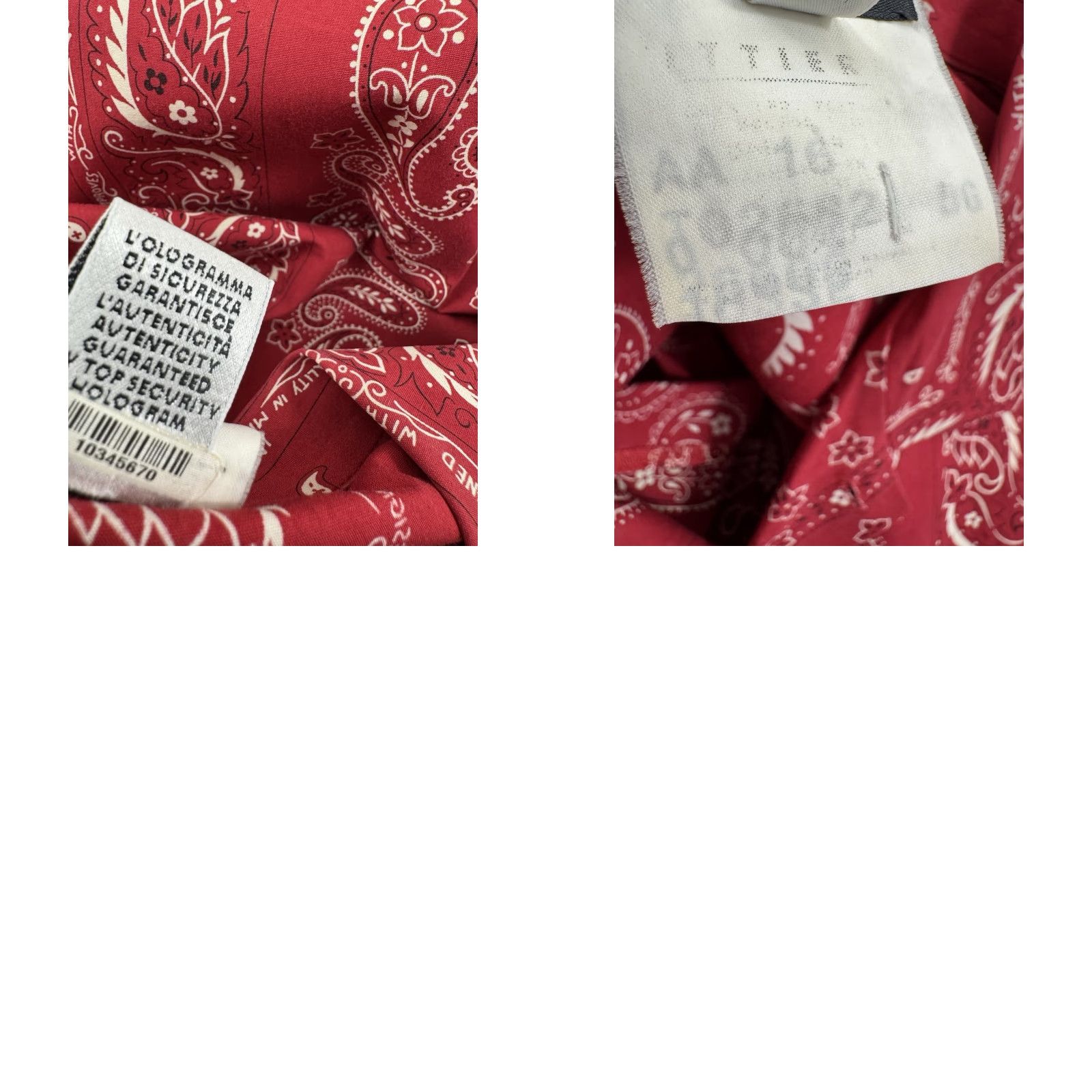Dolce & Gabbana DOLCE&GABBANA Limited Edition Paisley Bandana Style Shirt B14 Red Men Short Sleeve 38 Regular Button-Up Size US M / EU 48-50 / 2 - 8 Thumbnail