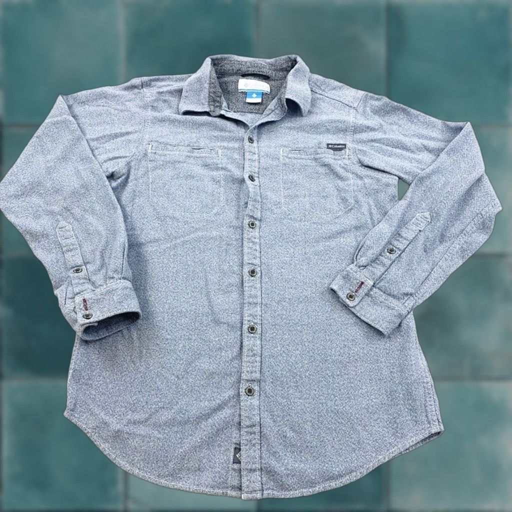 Vintage Columbia Button-Up Shirt Mens M Blue Size US M / EU 48-50 / 2 - 1 Thumbnail