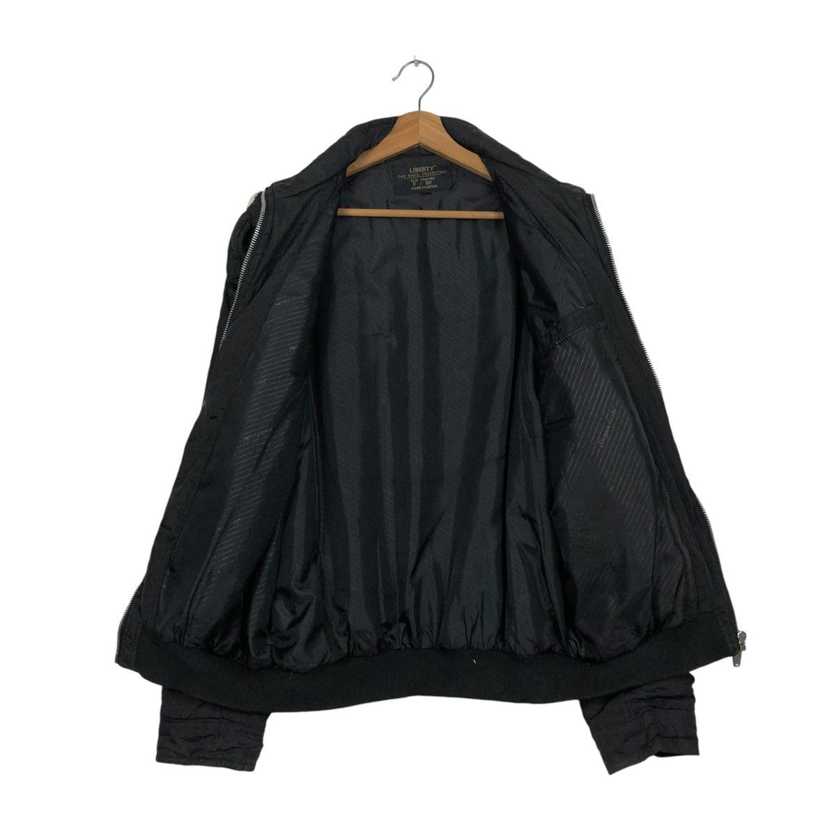 Japanese Brand 🔥VINTAGE BOMBER JACKET ICONIC BLACK BONDAGE LIBERTY Size US L / EU 52-54 / 3 - 15 Thumbnail