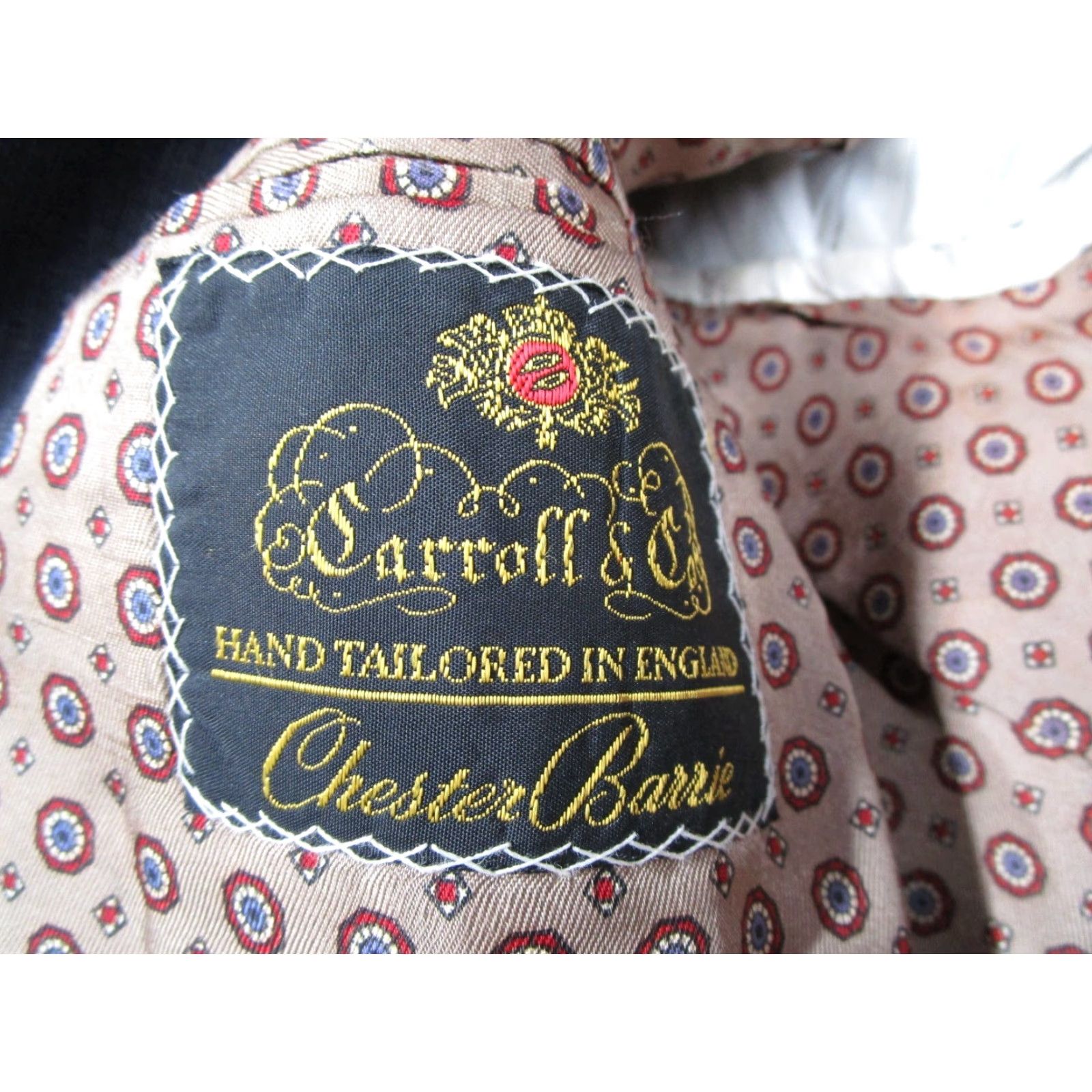 Chester Barrie VINTAGE Carroll & Co Jacket Mens 42 Regular Blue 2 Button Wool Blazer Chester Barrie Size 42R - 2 Thumbnail