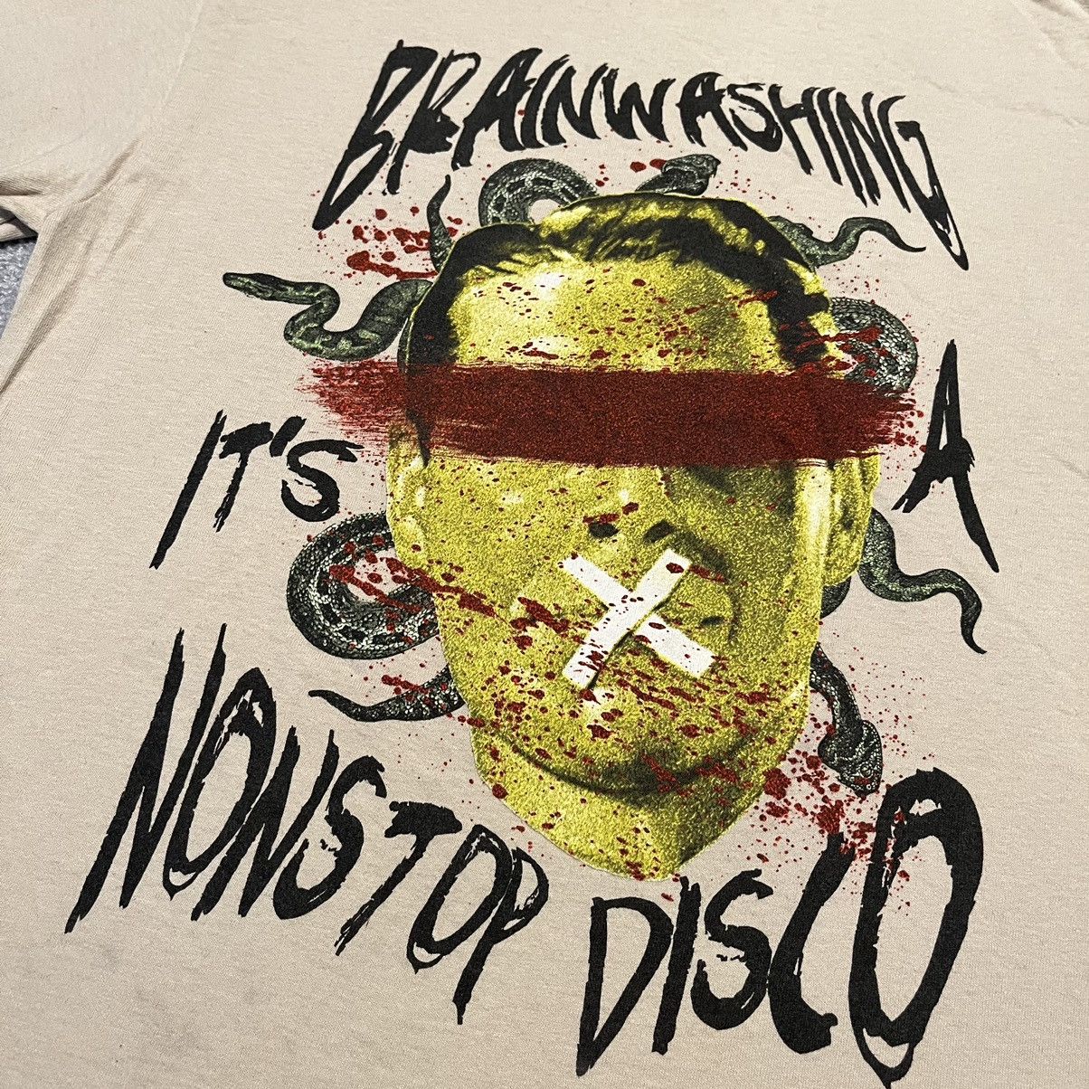 Band Tees × Vintage System of a Down Brainwashing Its Nonstop Disco Band T Shirt Size US M / EU 48-50 / 2 - 3 Thumbnail
