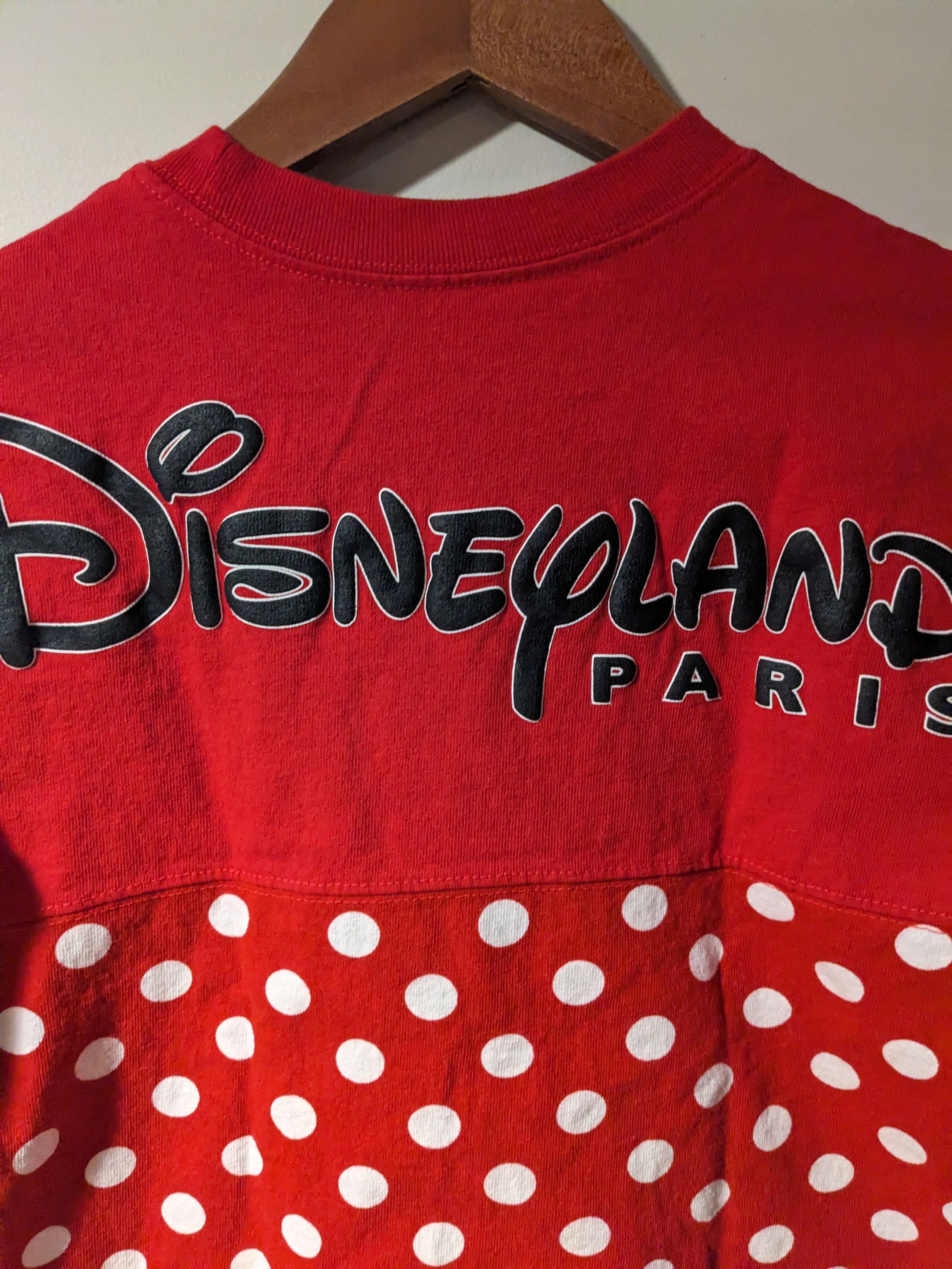 Disney Walt DisneyLand Paris Minnie Mouse Red 8A Spirit Jersey Size M / US 6-8 / IT 42-44 - 2 Thumbnail