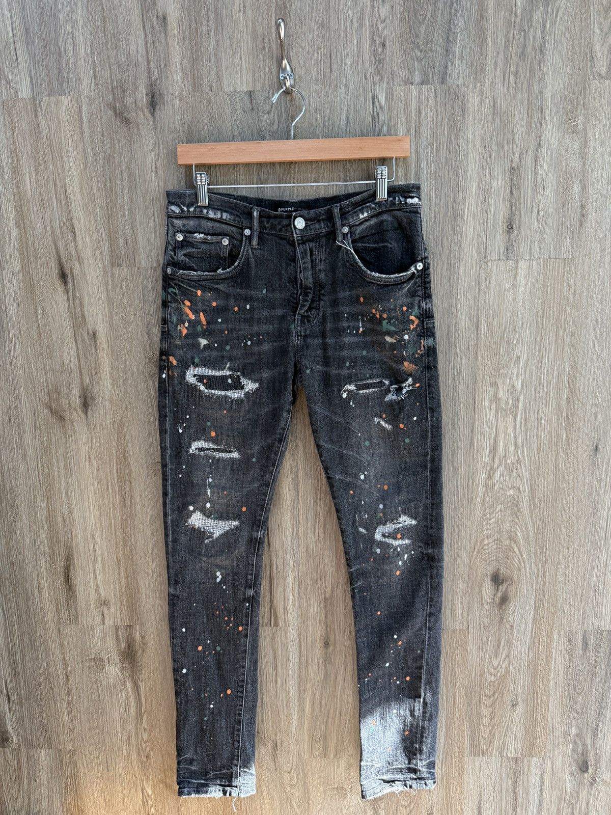 Purple Brand Purple Grey Denim Jeans Size US 32 / EU 48 - 1 Thumbnail