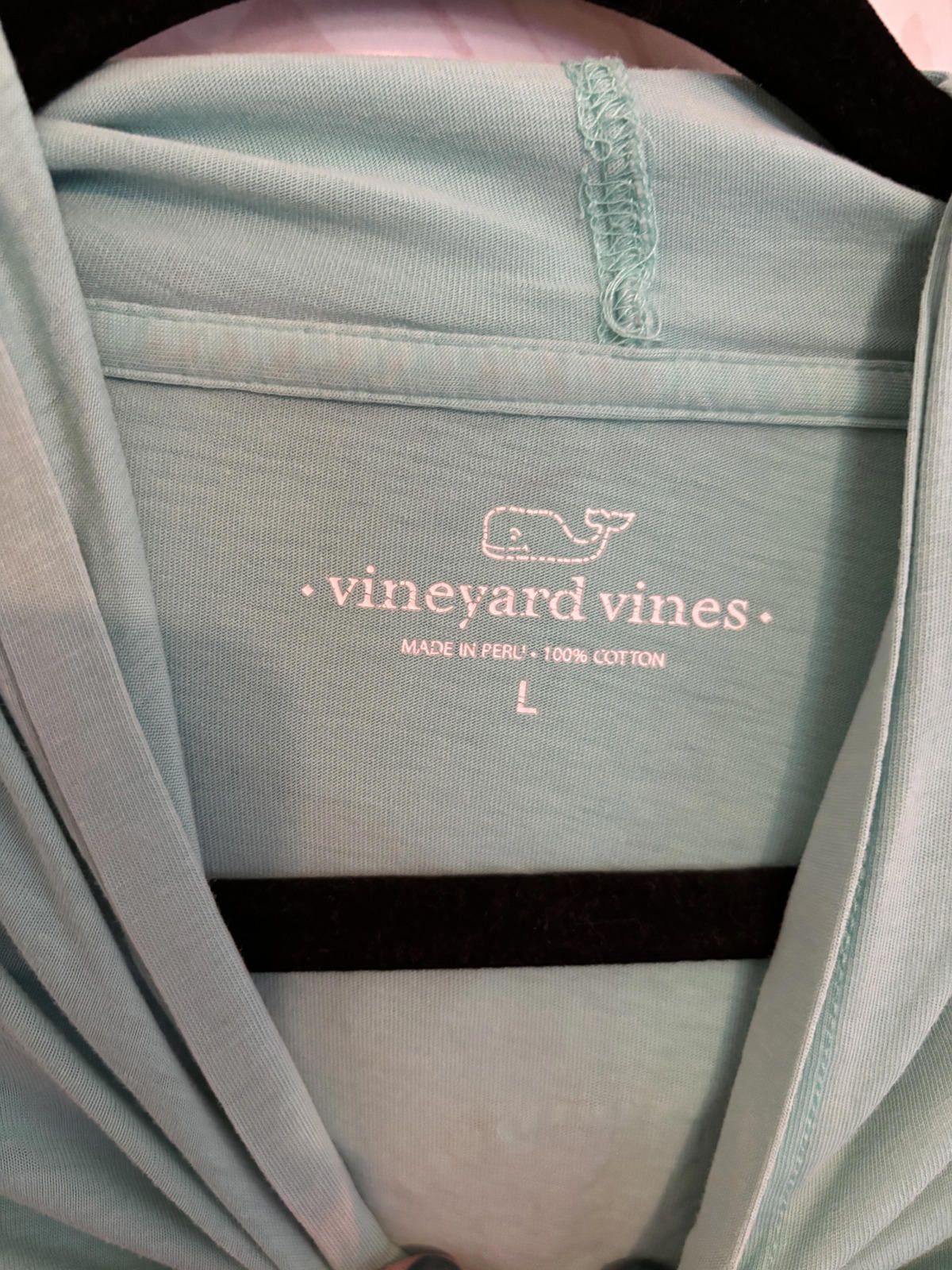 Vineyard Vines Vineyard Vines Mint Green Hoodie with Whale Logo Size L / US 10 / IT 46 - 7 Thumbnail
