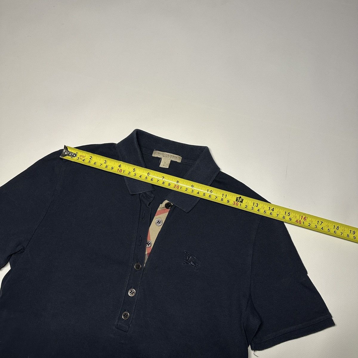 Burberry Burberry Women’s Polo Shirt Navy Blue Short Sleeve Size S Size S / US 4 / IT 40 - 16 Thumbnail