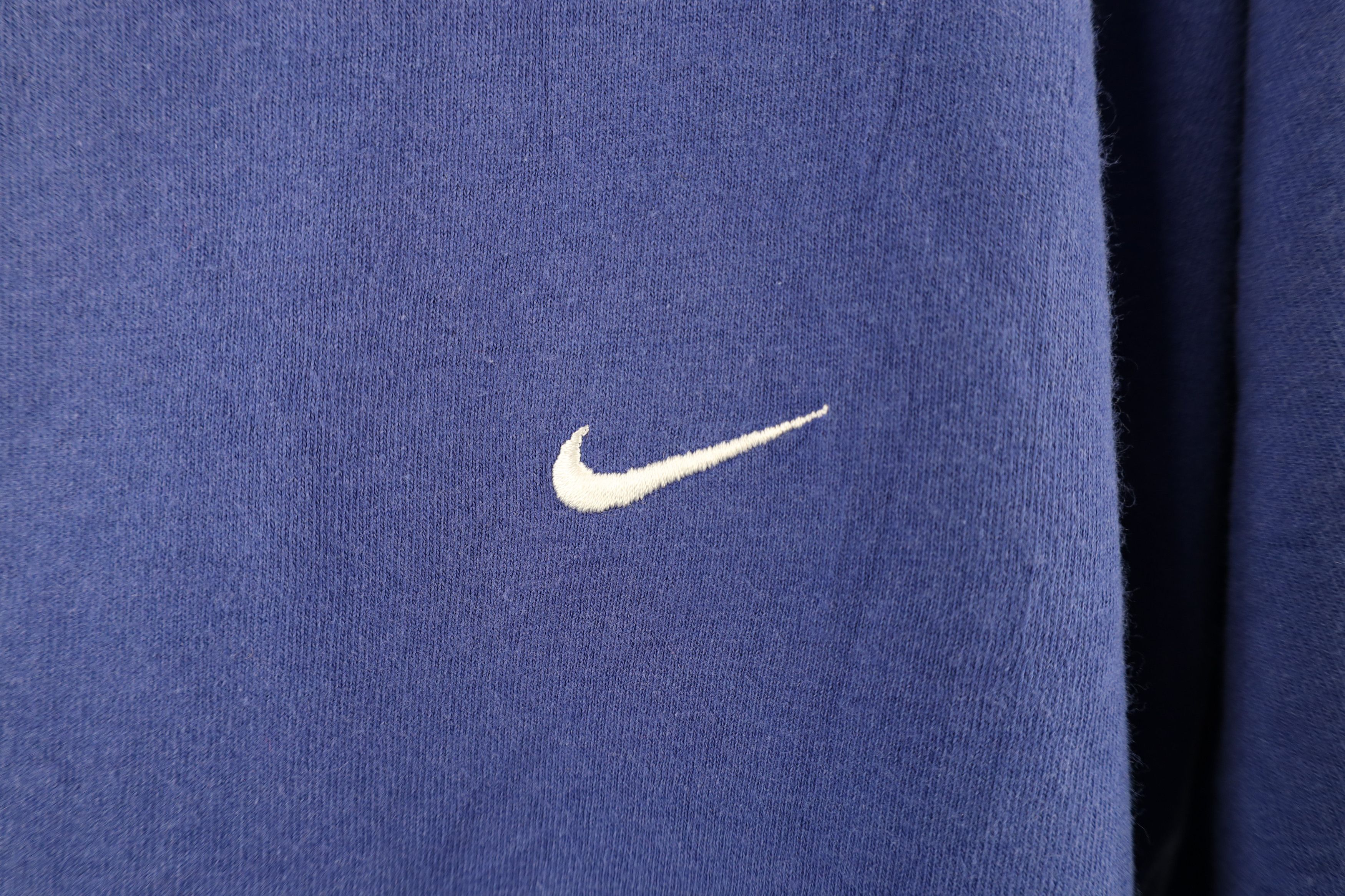 Nike Vintage 90s Nike Travis Scott Mini Swoosh T-Shirt Blue USA Size US L / EU 52-54 / 3 - 5 Thumbnail