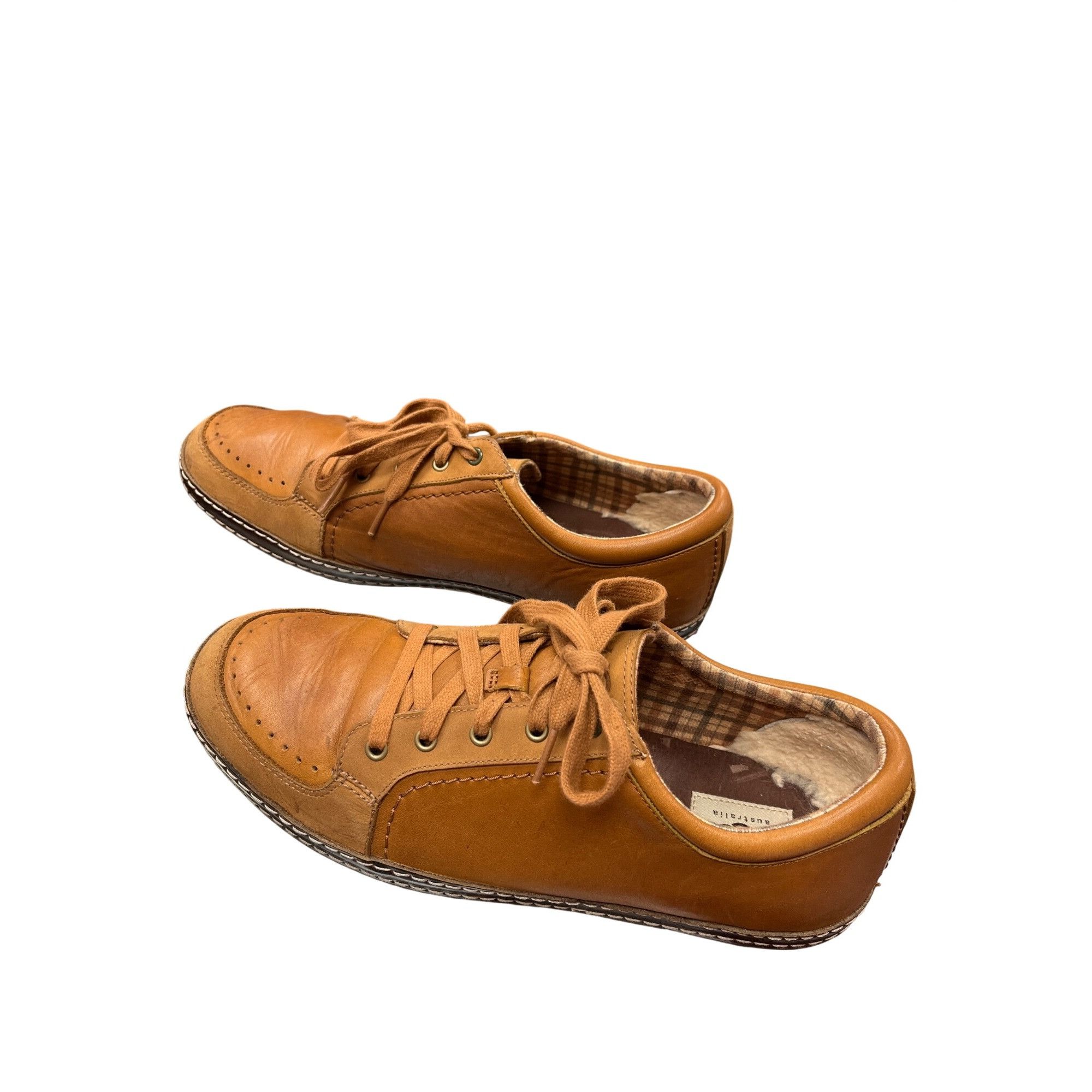 Ugg UGG Australia mens brown leather oxford sneaker hybrid shoes Size US 11 / EU 44 - 4 Thumbnail