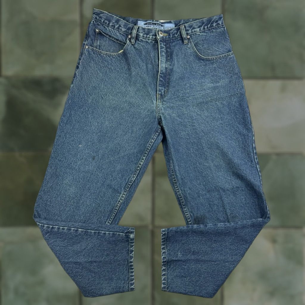 Anchor Blue VINTAGE Anchor Blue Jeans Relaxed Men 38x30 Blue Grunge 90s Y2K Hip Hop Skater Punk Size US 38 / EU 54 - 1 Thumbnail