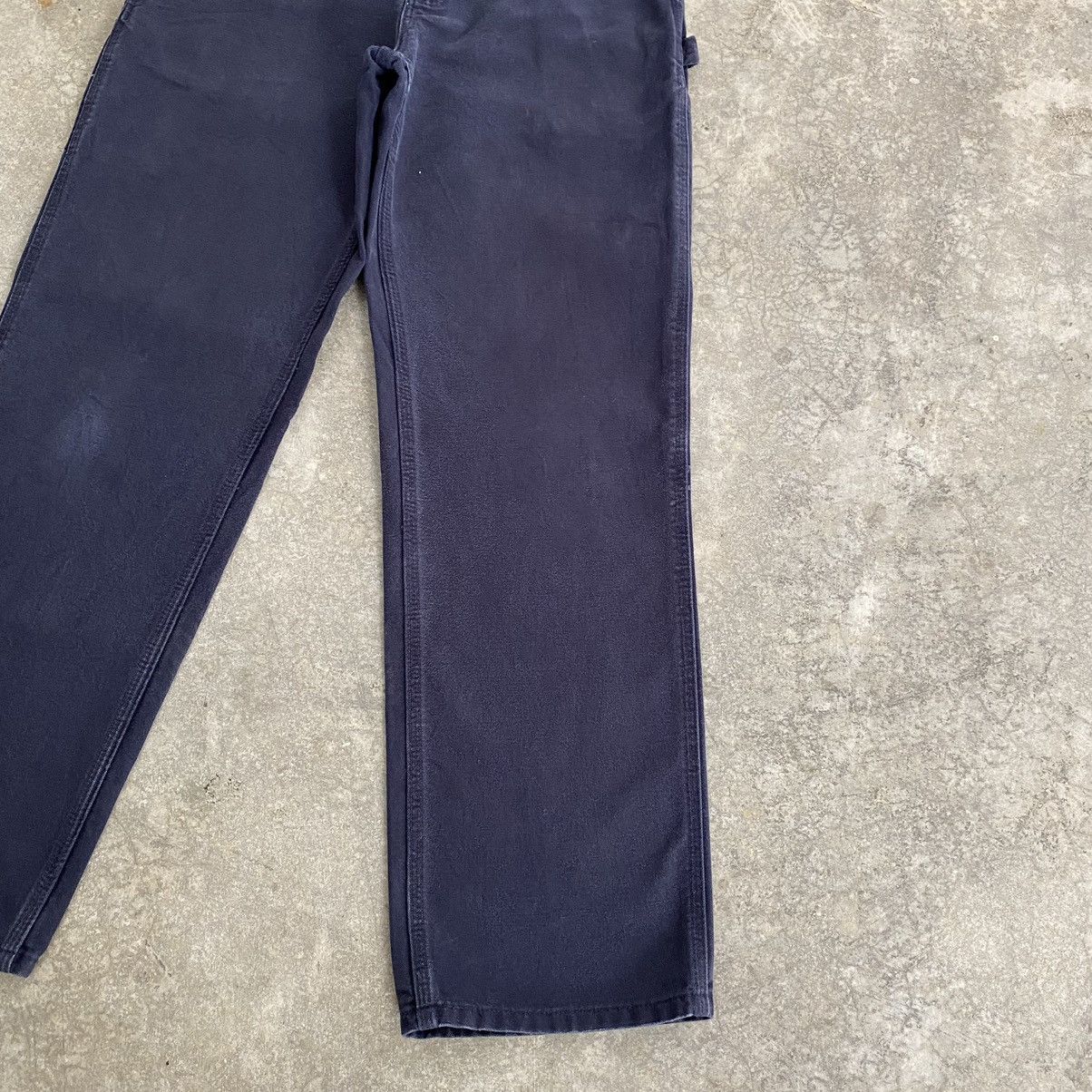 Carhartt Size 30x30.5 VTG Carhartt Midnight Blue Carpenter Work Pants Size US 30 / EU 46 - 6 Thumbnail