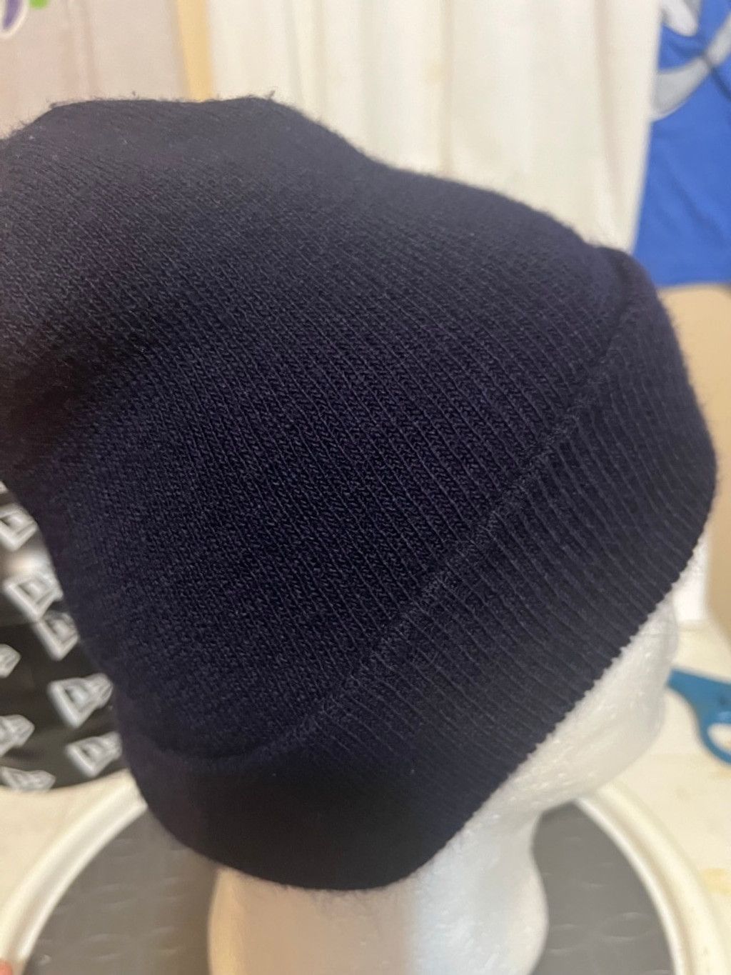 NFL Men's NFL Navy Blue Miami Dolphins Beanie One Size Size ONE SIZE - 4 Thumbnail
