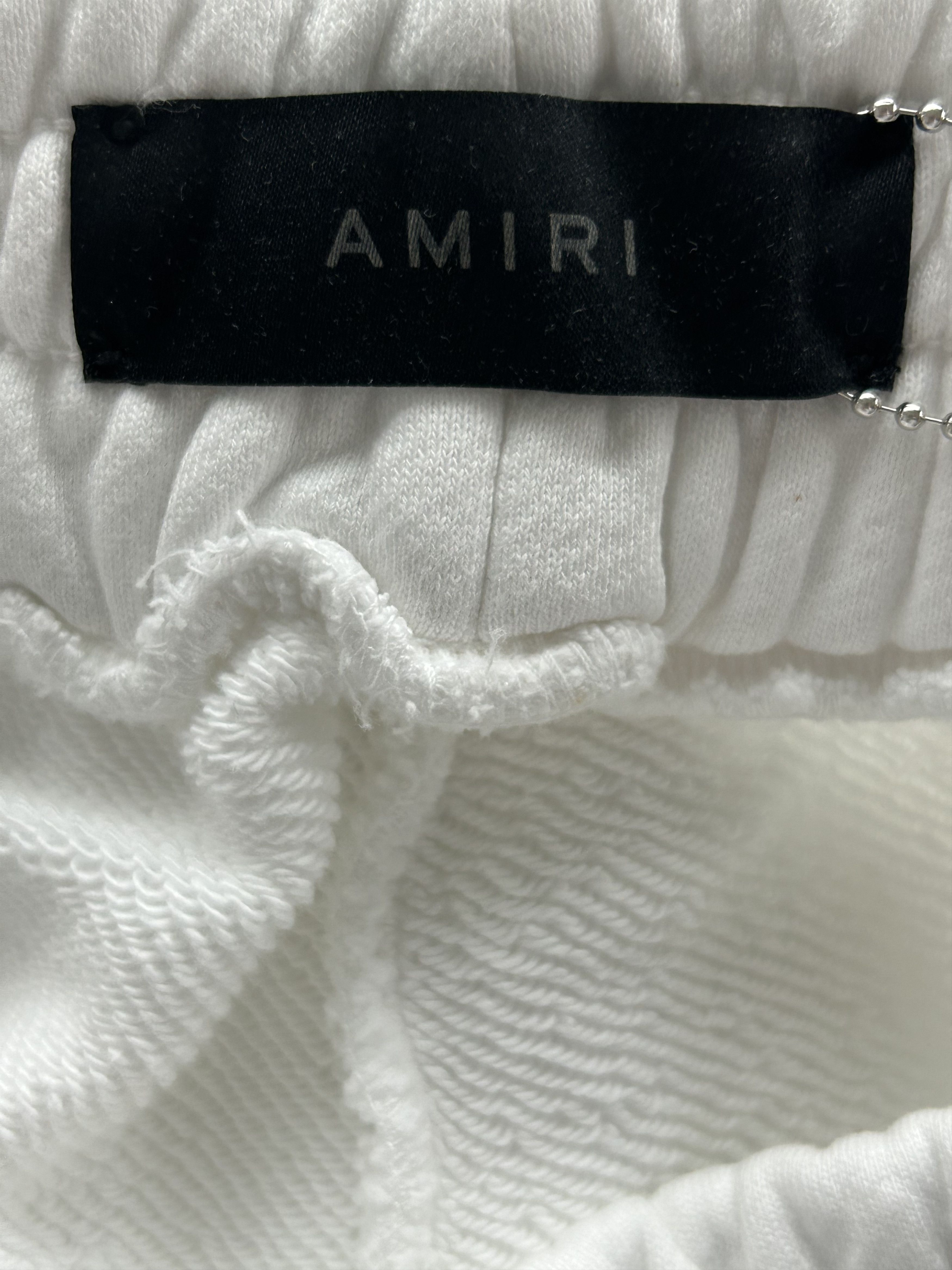 Amiri Amiri White & Red MA Logo Sweatpants Size US 30 / EU 46 - 3 Thumbnail