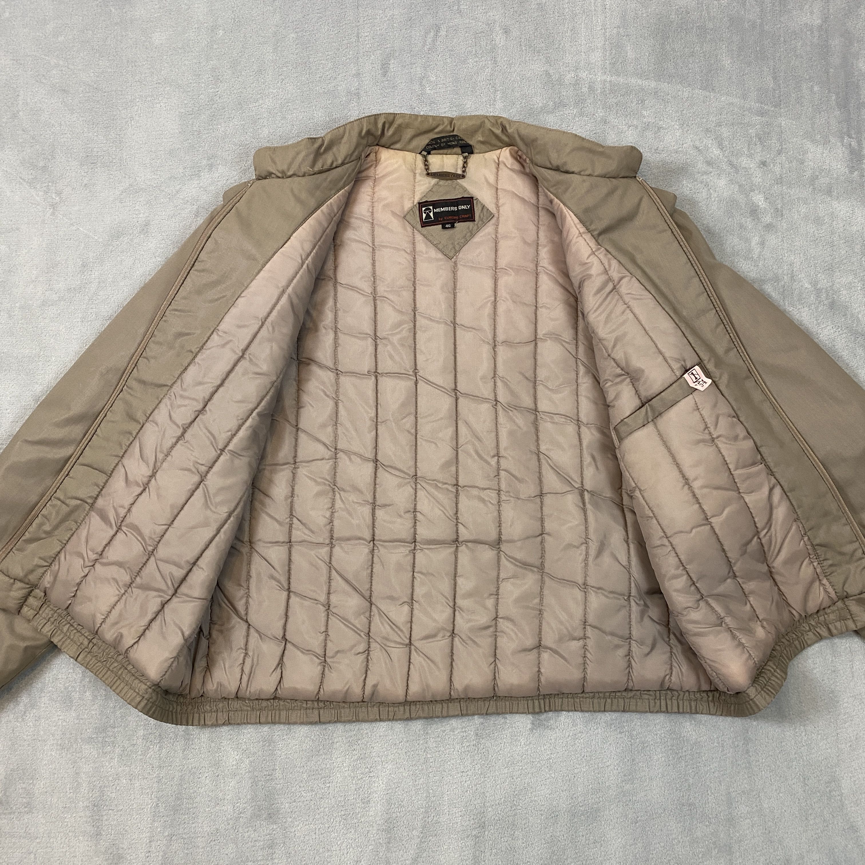 Members Only × Vintage Insulated Bomber Jacket Men XL Lined Full Zip Pockets Size US XL / EU 56 / 4 - 9 Thumbnail