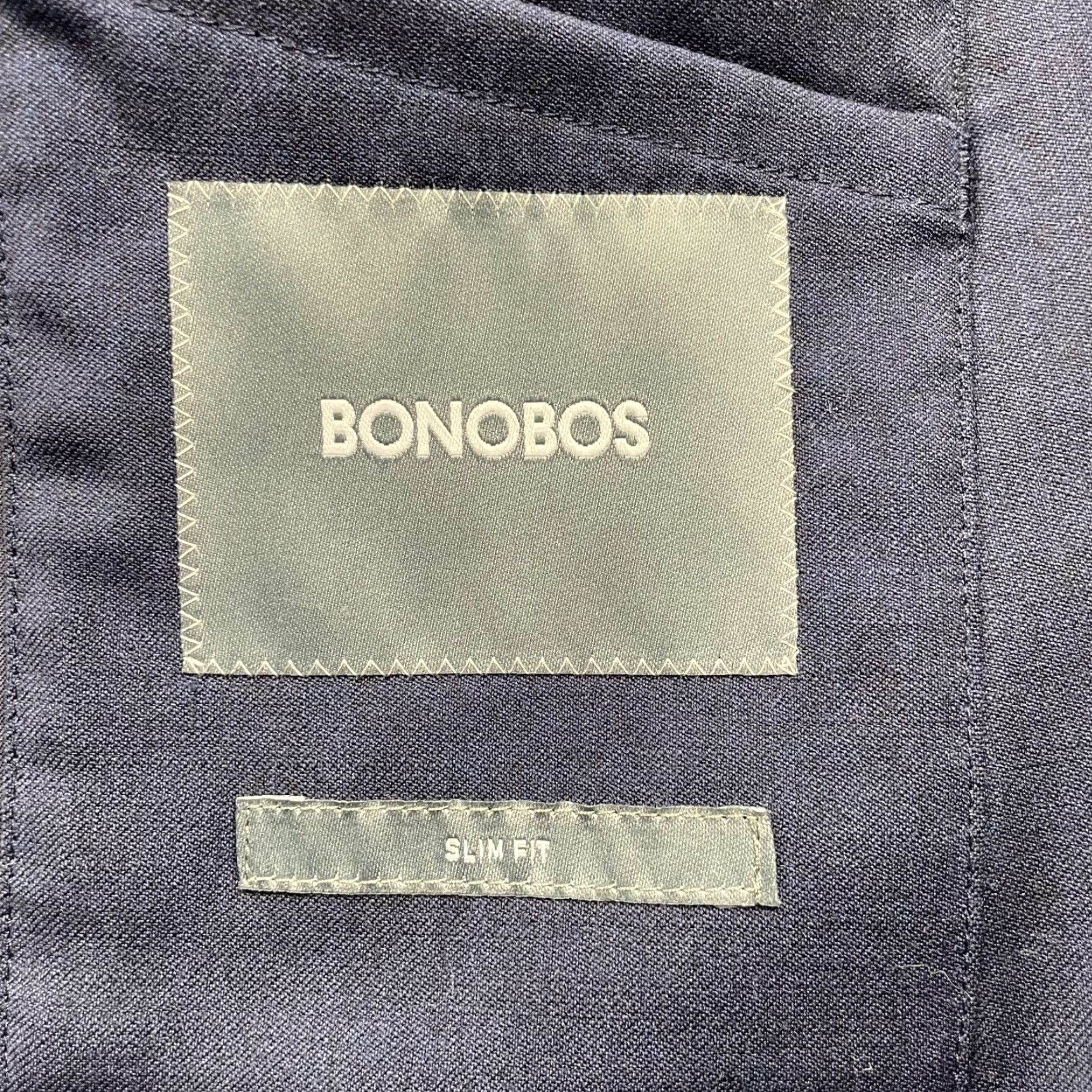 Bonobos NEW Bonobos Men’s Blazer Navy Blue Wool Stretch Slim Fit 2-Button 36R Size 36R - 5 Thumbnail