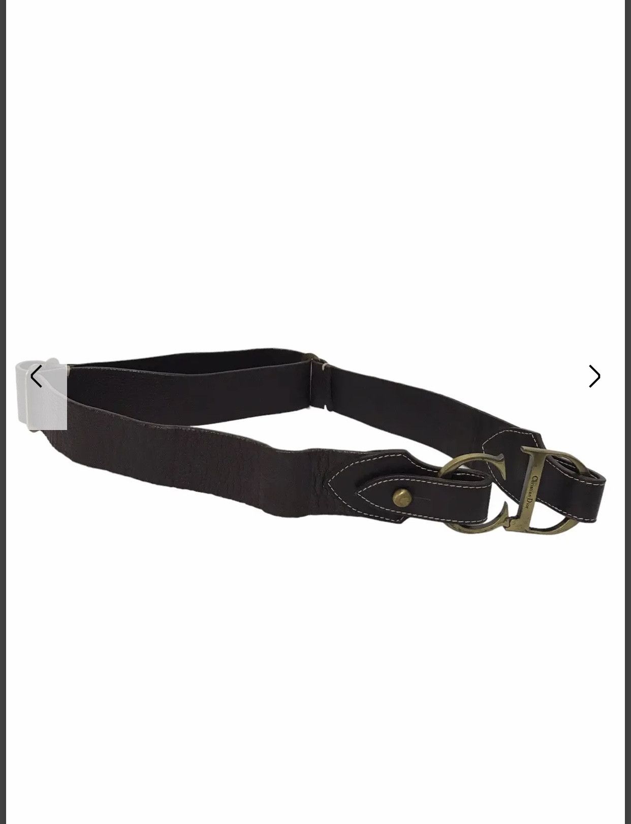 Christian Dior Monsieur × Vintage Christian Dior CD Black Belt Size ONE SIZE - 4 Thumbnail