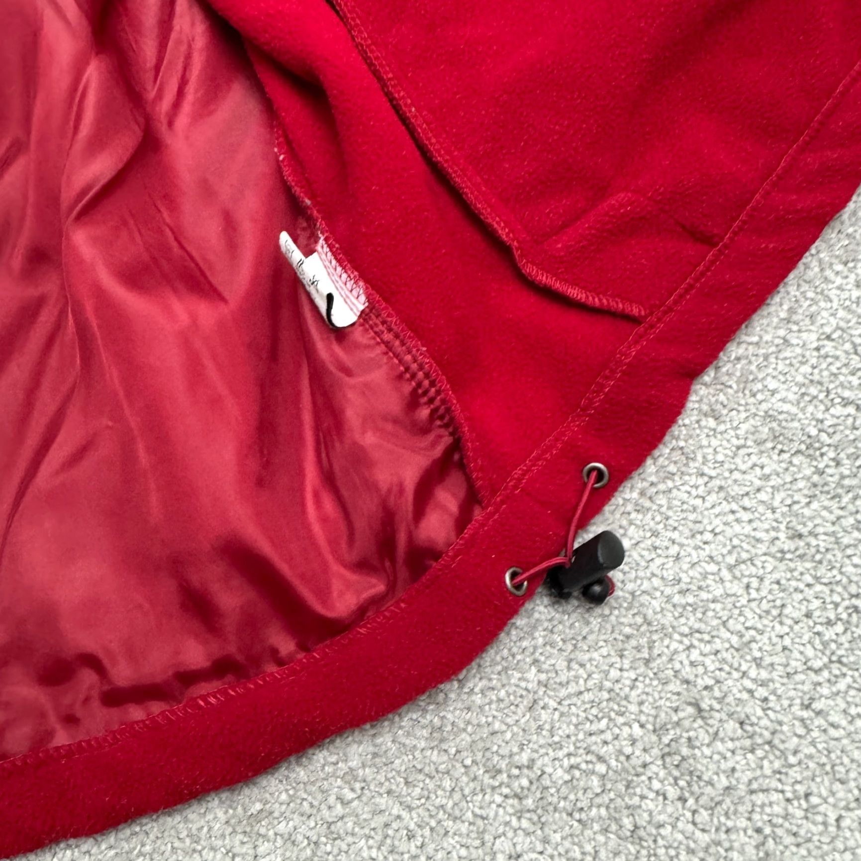 Vintage Princess Cruises Jacket Womens L Red Embroidered Fleece Pocket Zip Mid-Length Outdoor 90s? Size L / US 10 / IT 46 - 5 Thumbnail