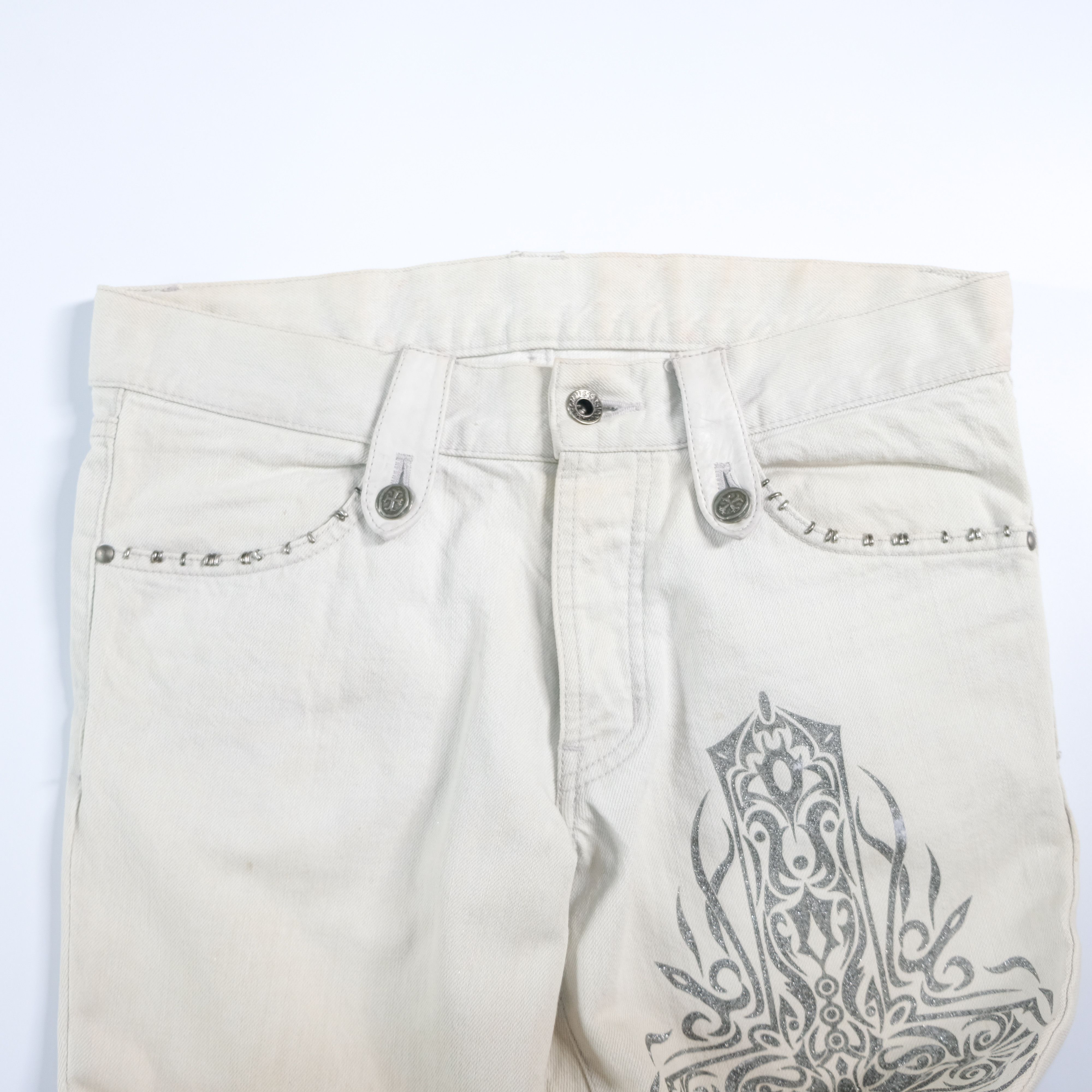 5351 POUR LES HOMMES 5351 pour les hommes white flared jeans Size US 31 - 3 Thumbnail