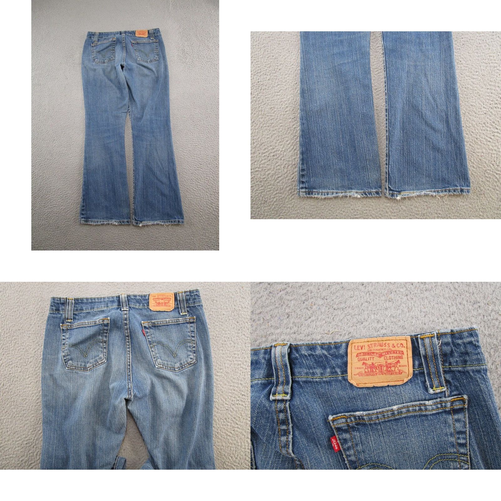 Levi's VINTAGE Levi's 525 Bootcut Jeans Women 12 Blue Denim Stretch 5-Pocket Read Size 34" / US 12 / IT 48 - 9 Thumbnail